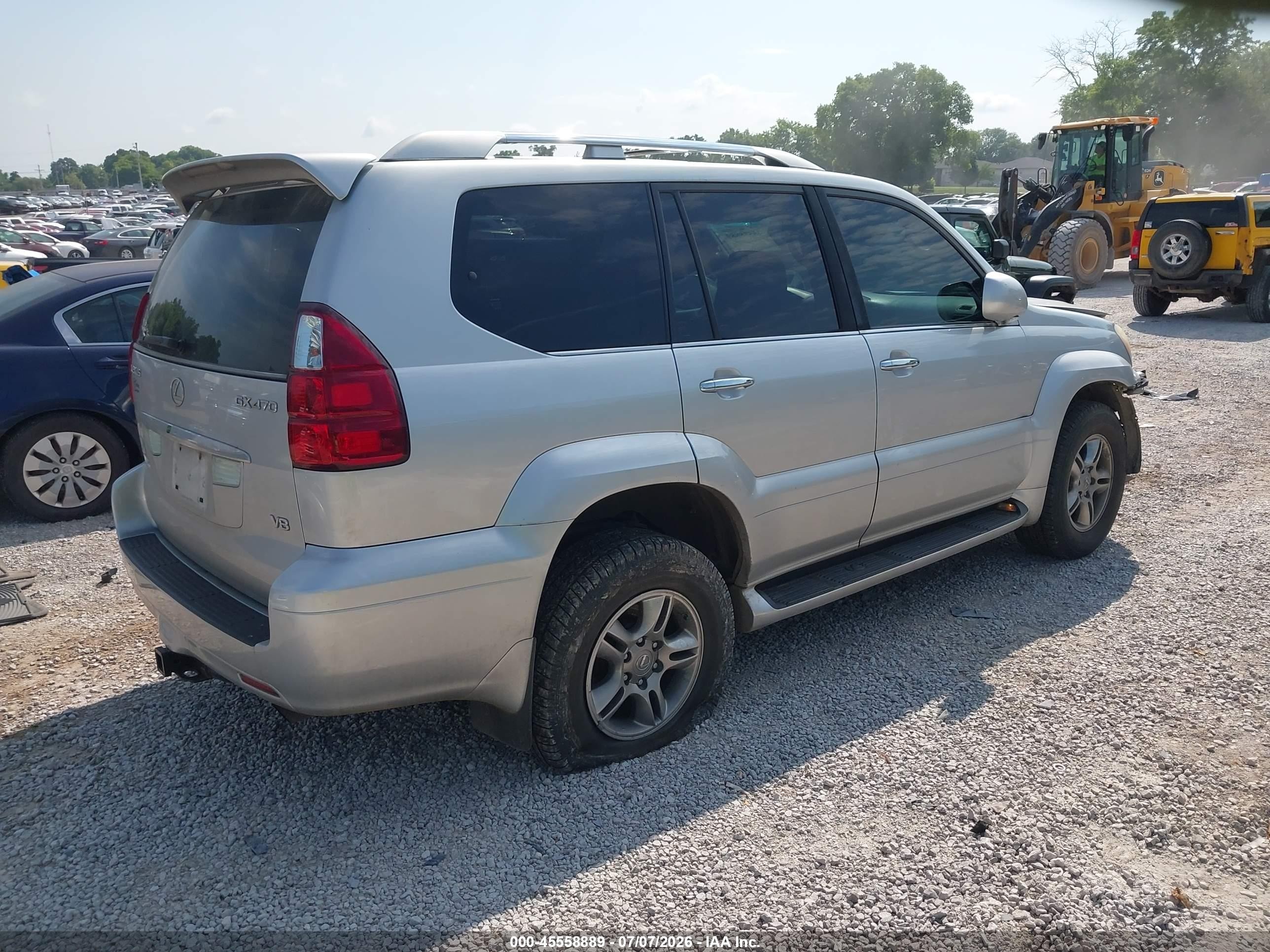 2008 Lexus Gx 470   Silver vin: JTJBT20X080167606