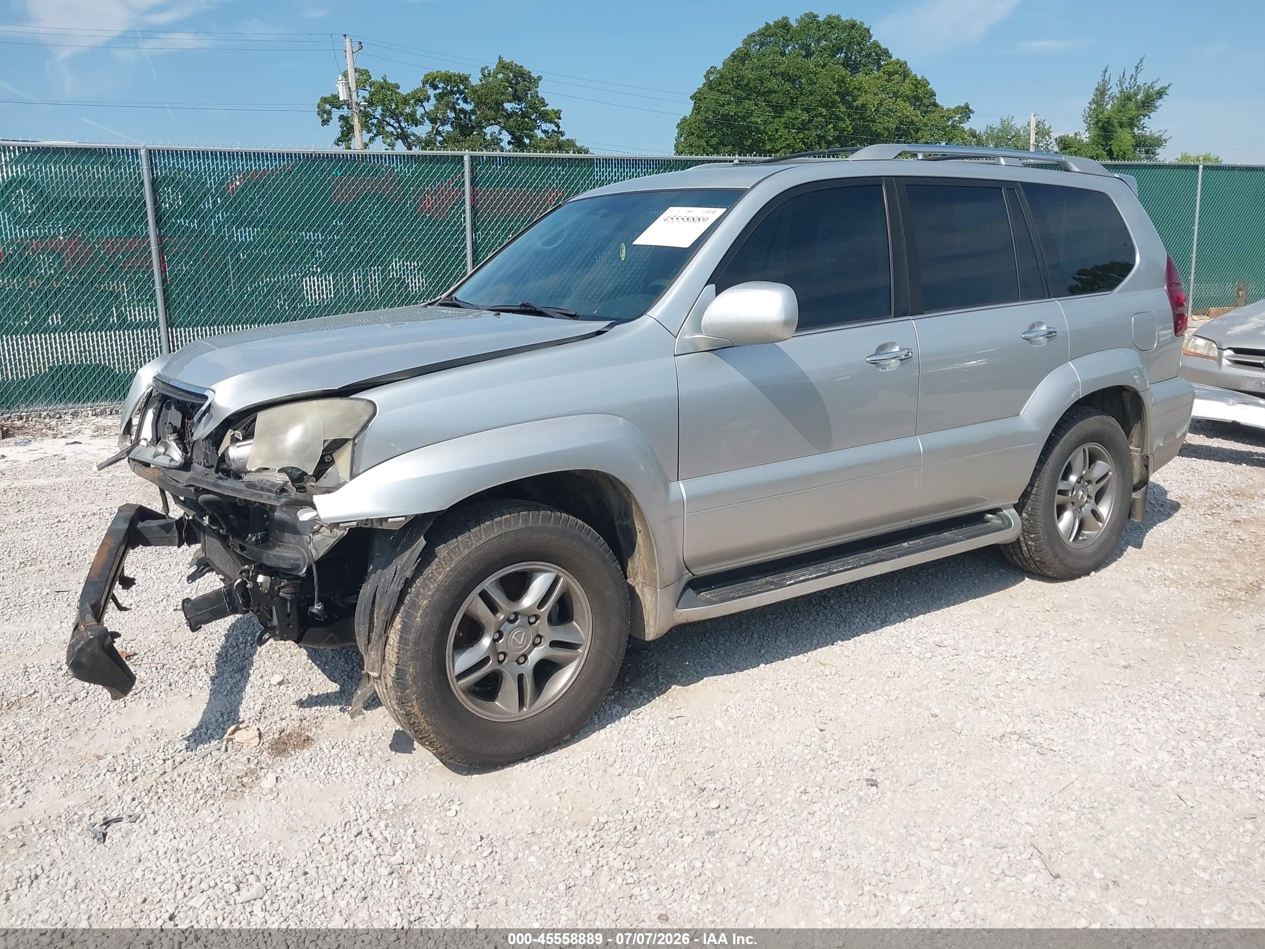 2008 Lexus Gx 470   Silver vin: JTJBT20X080167606