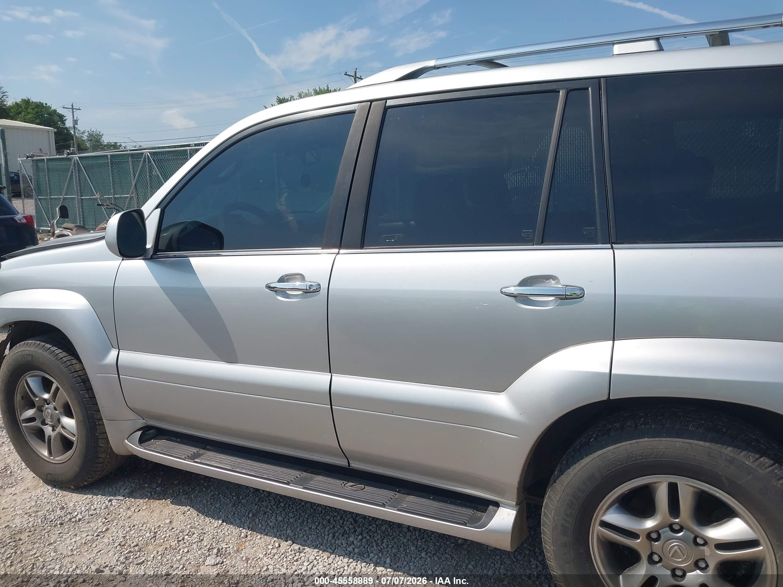2008 Lexus Gx 470   Silver vin: JTJBT20X080167606