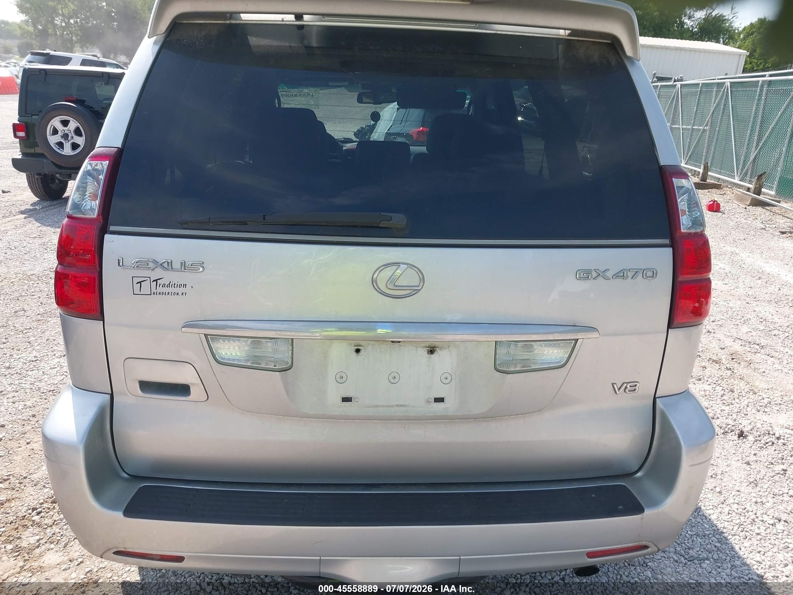 2008 Lexus Gx 470   Silver vin: JTJBT20X080167606