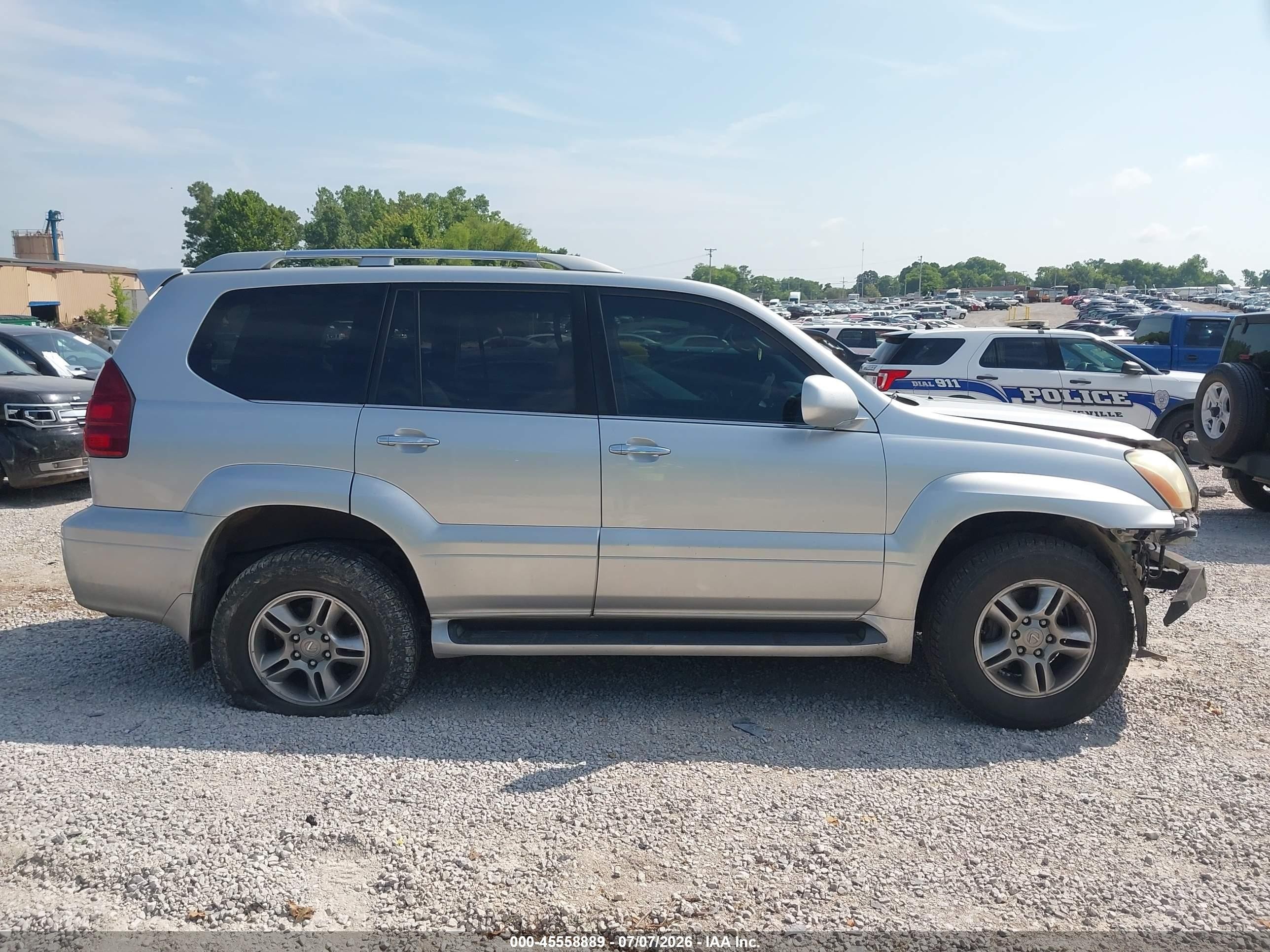 2008 Lexus Gx 470   Silver vin: JTJBT20X080167606