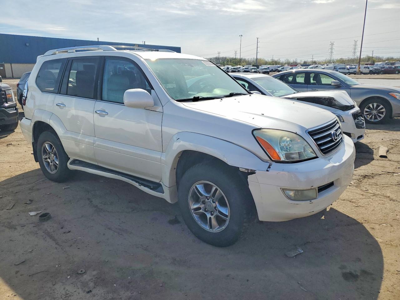 2008 Lexus Gx 470 White vin: JTJBT20X080167685