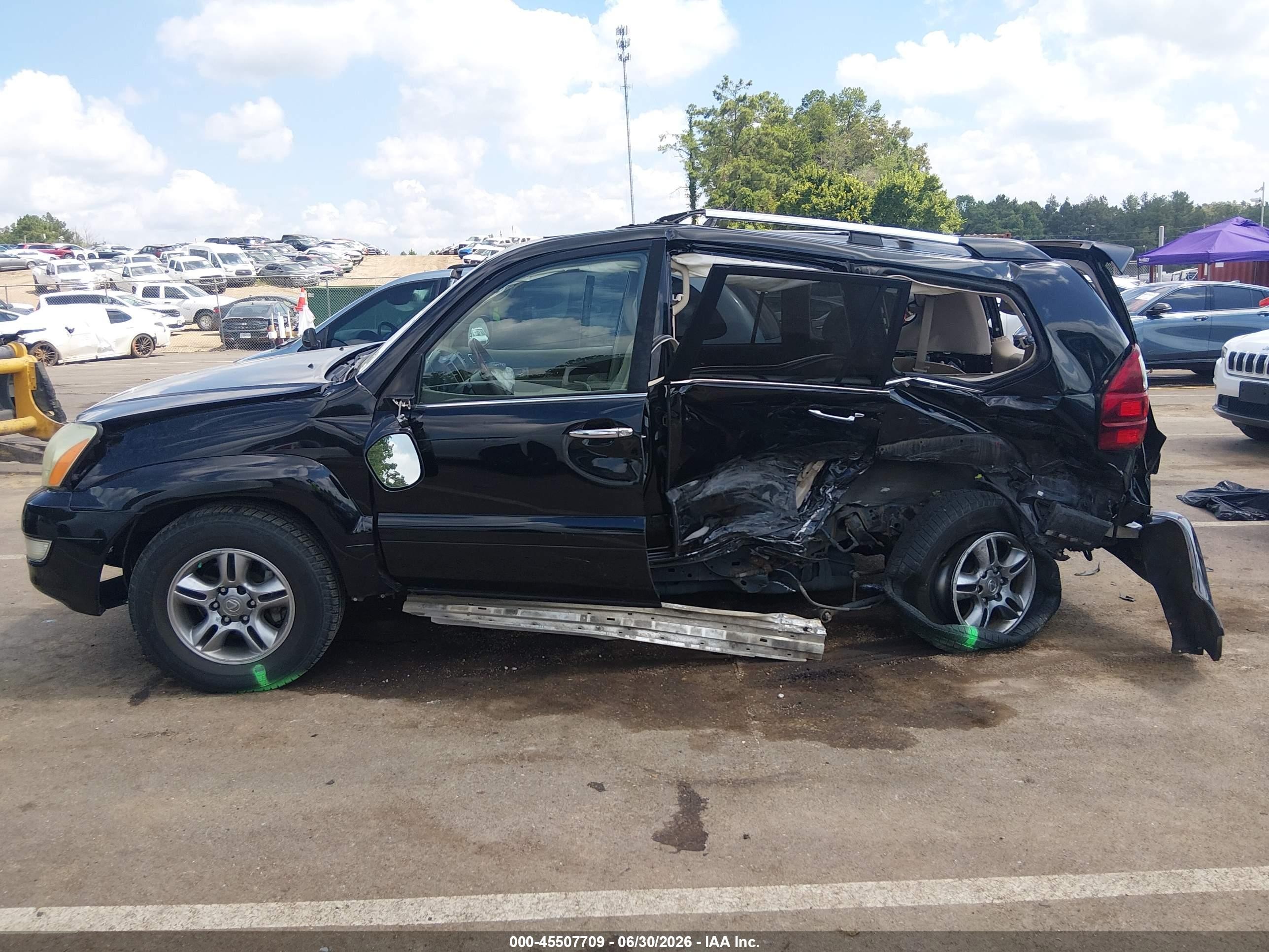 2009 Lexus Gx 470   Black vin: JTJBT20X090174928