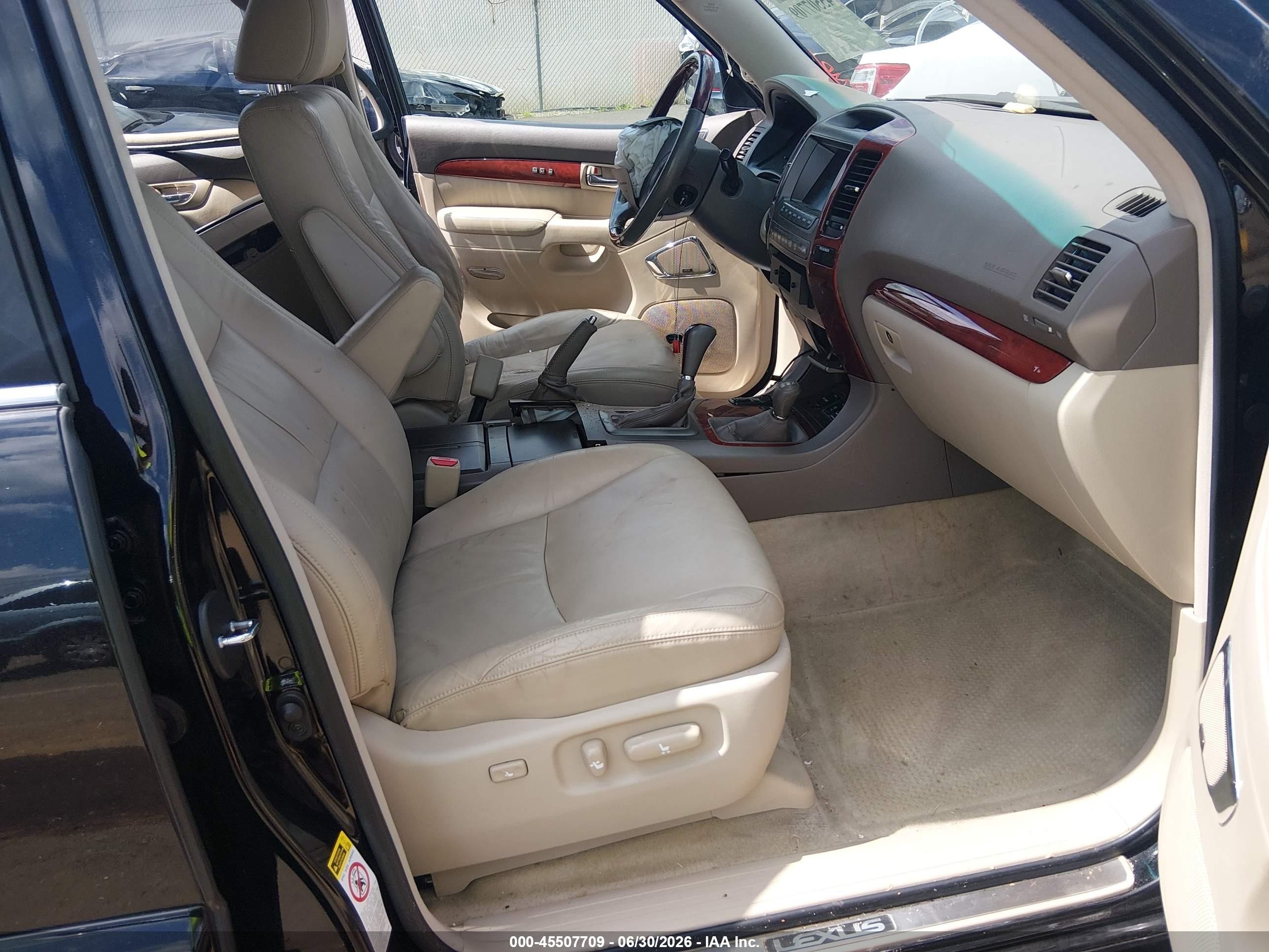 2009 Lexus Gx 470   Black vin: JTJBT20X090174928