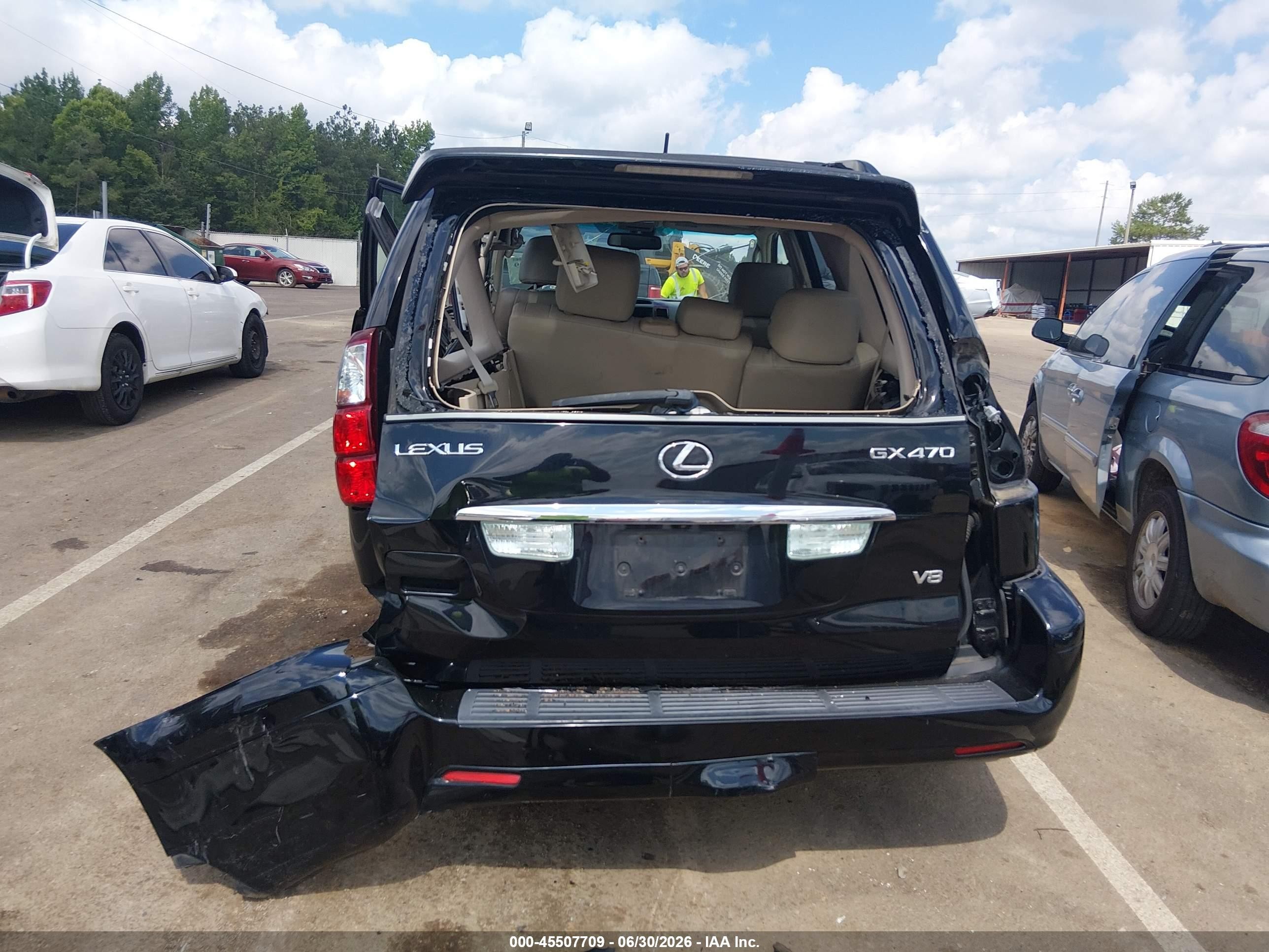 2009 Lexus Gx 470   Black vin: JTJBT20X090174928