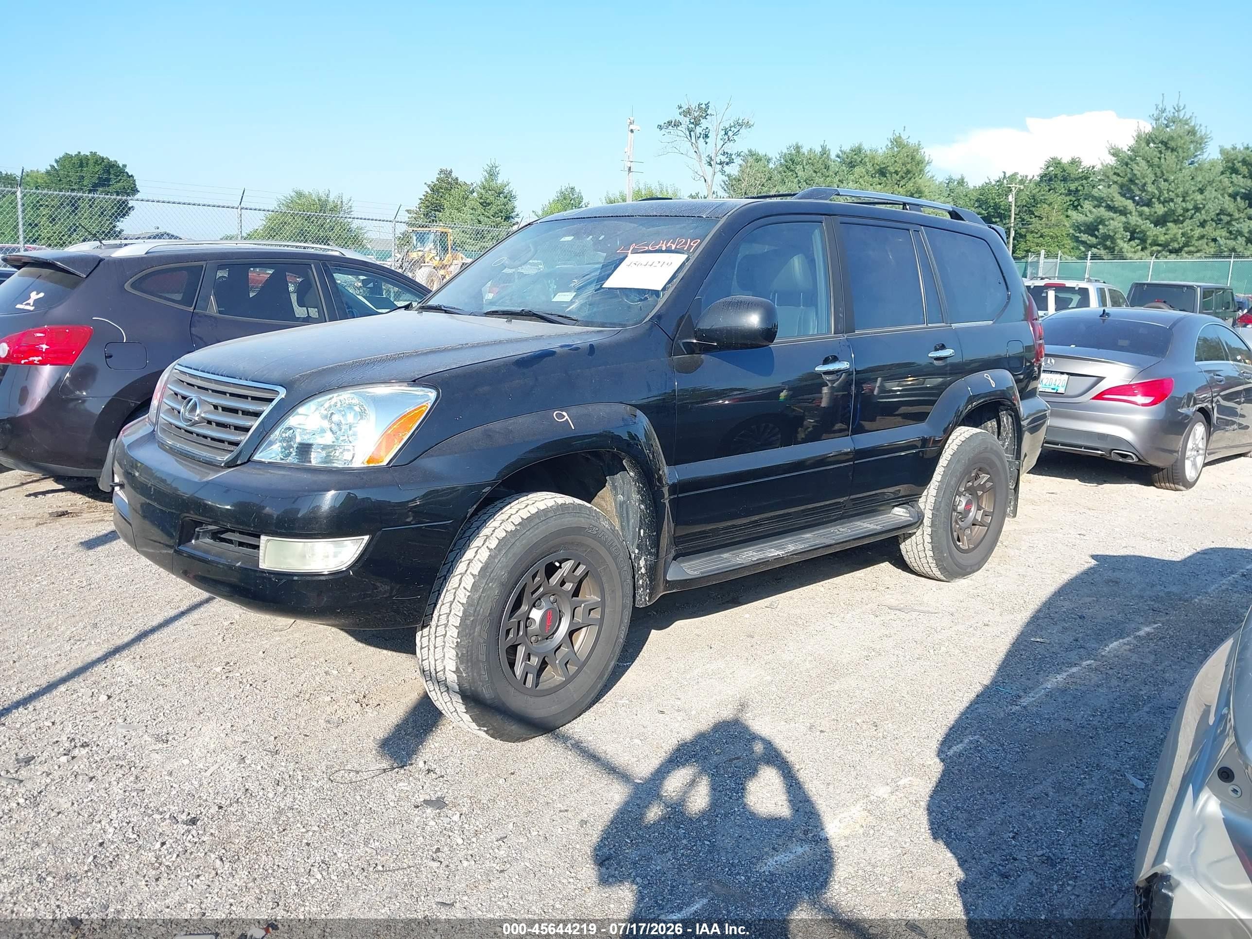 2009 Lexus Gx 470   Black vin: JTJBT20X090176193