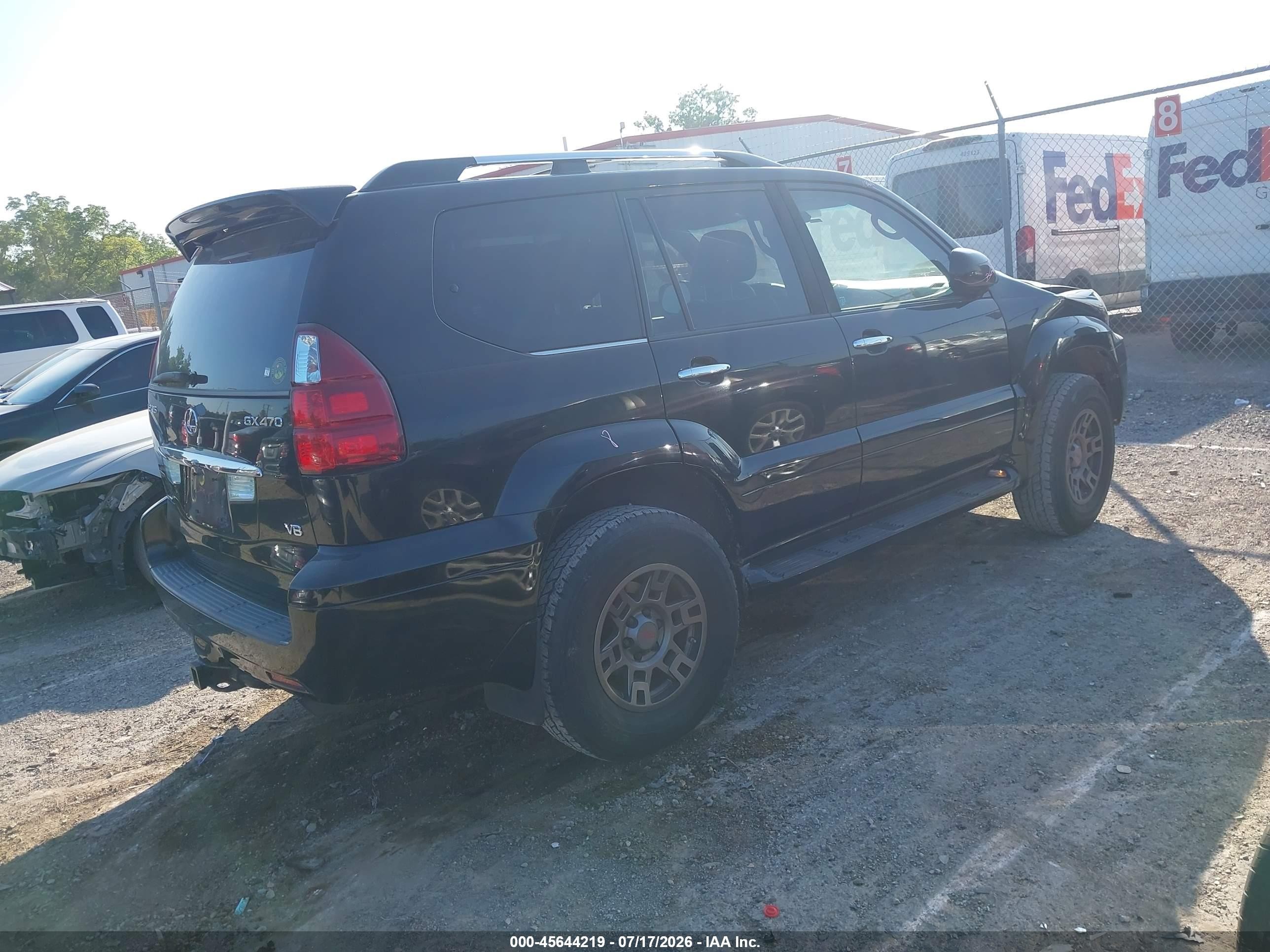 2009 Lexus Gx 470   Black vin: JTJBT20X090176193