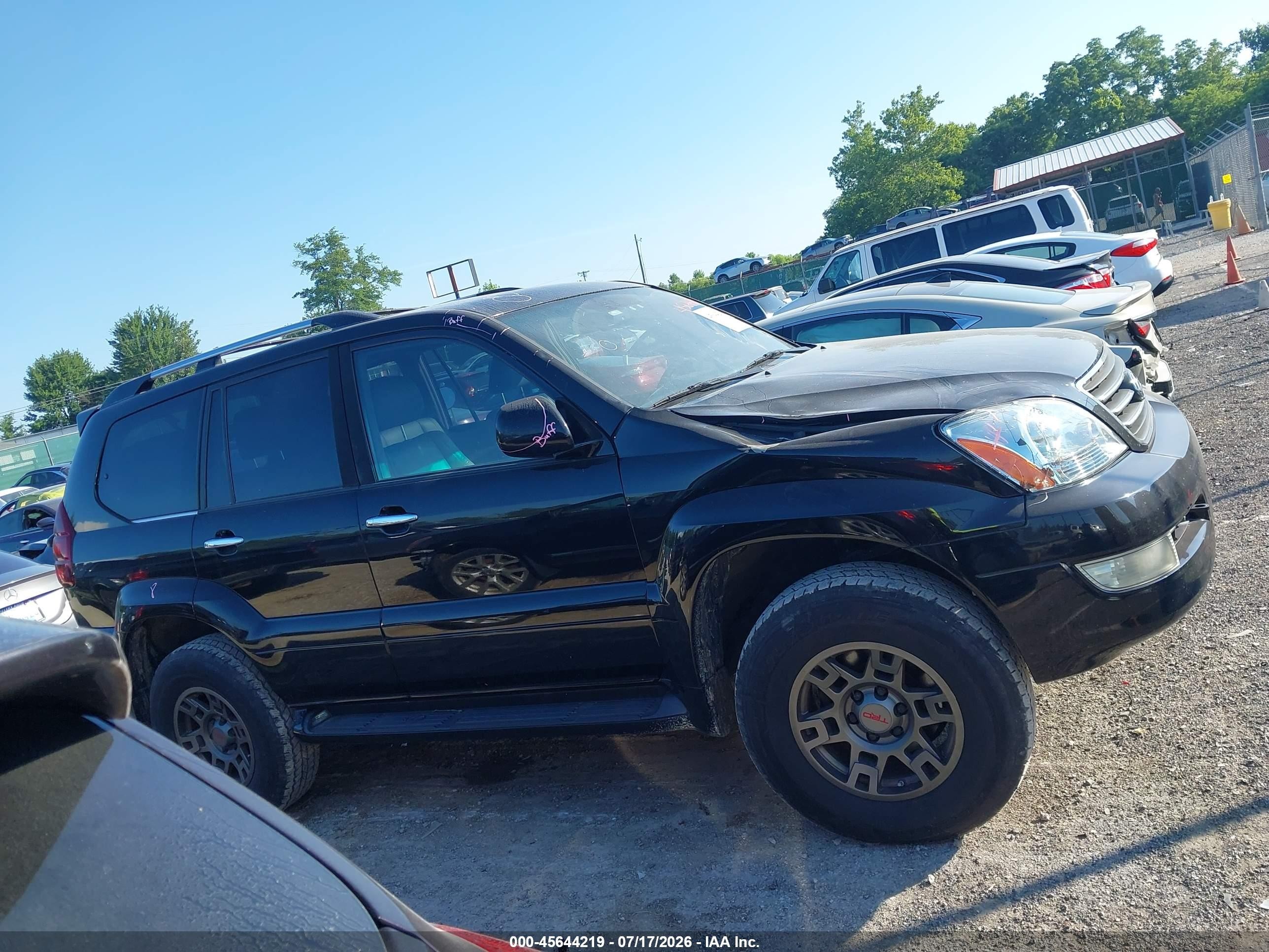2009 Lexus Gx 470   Black vin: JTJBT20X090176193