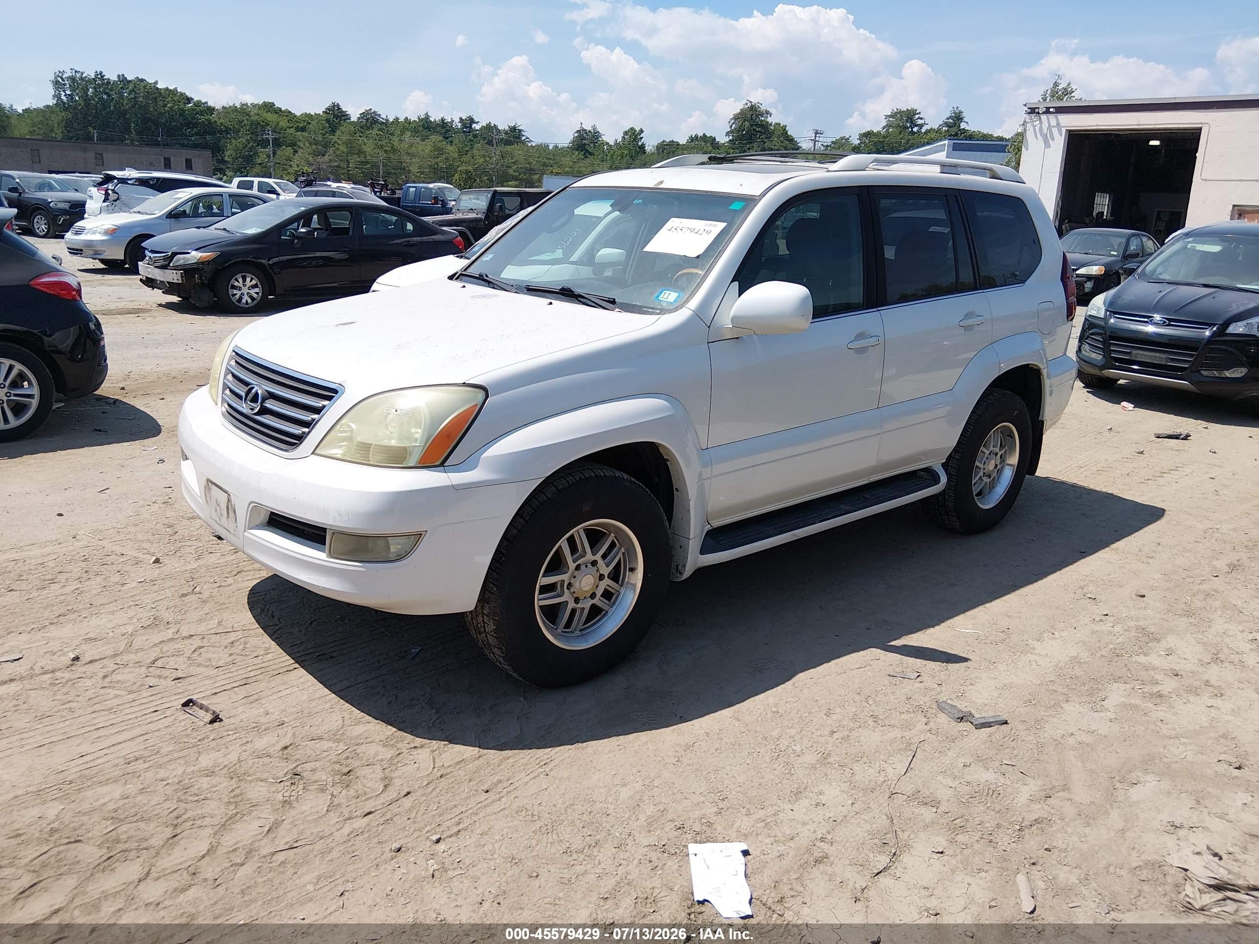 2003 Lexus Gx 470   Белый vin: JTJBT20X130021448