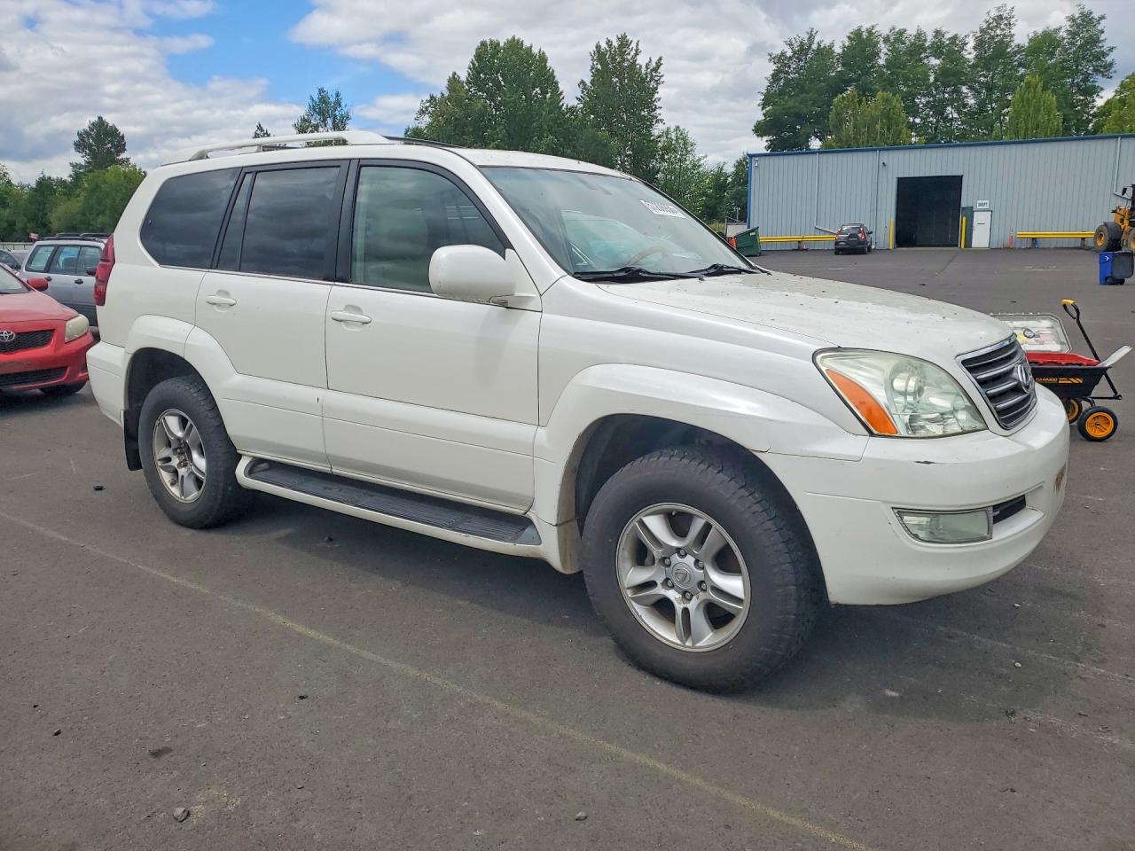 2004 Lexus Gx 470 White vin: JTJBT20X140037313