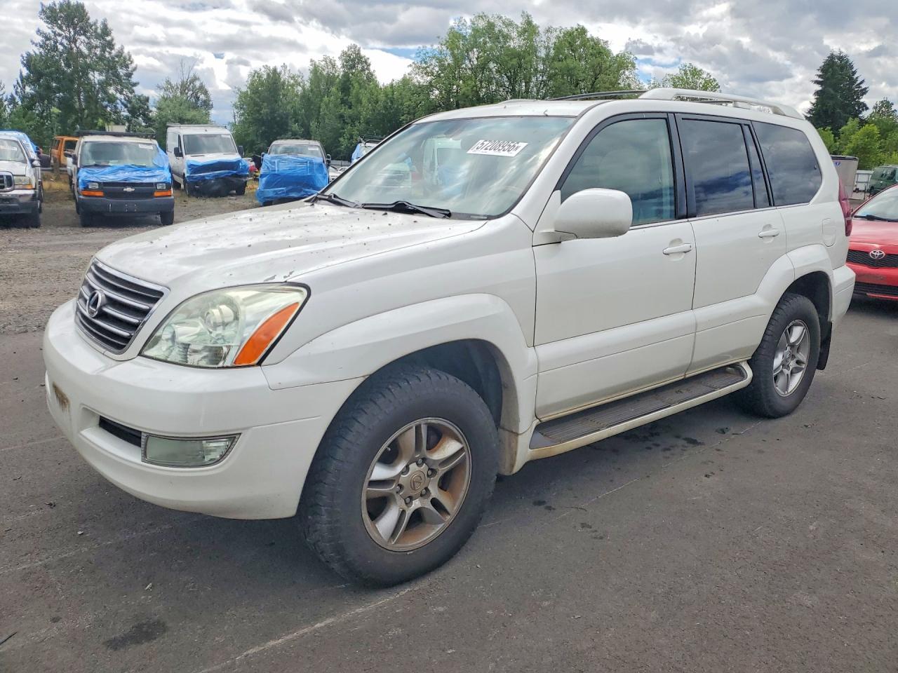 2004 Lexus Gx 470 White vin: JTJBT20X140037313