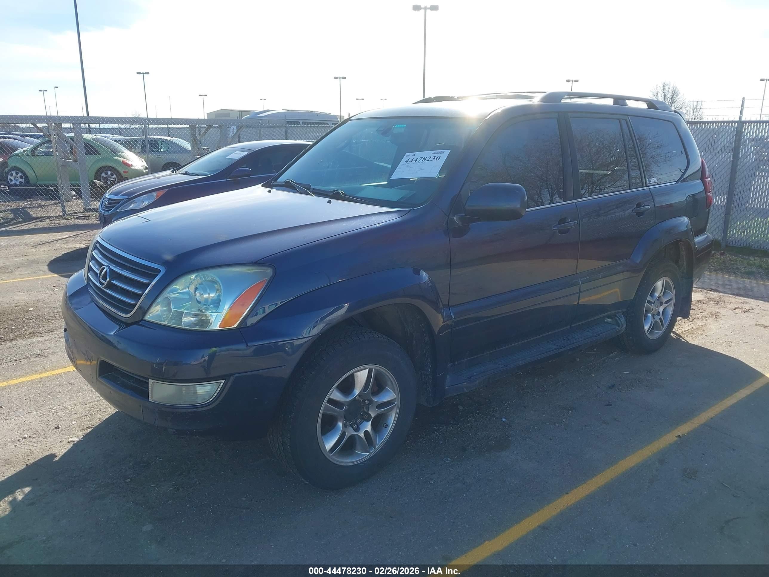 2004 Lexus Gx 470   Blue vin: JTJBT20X140037439