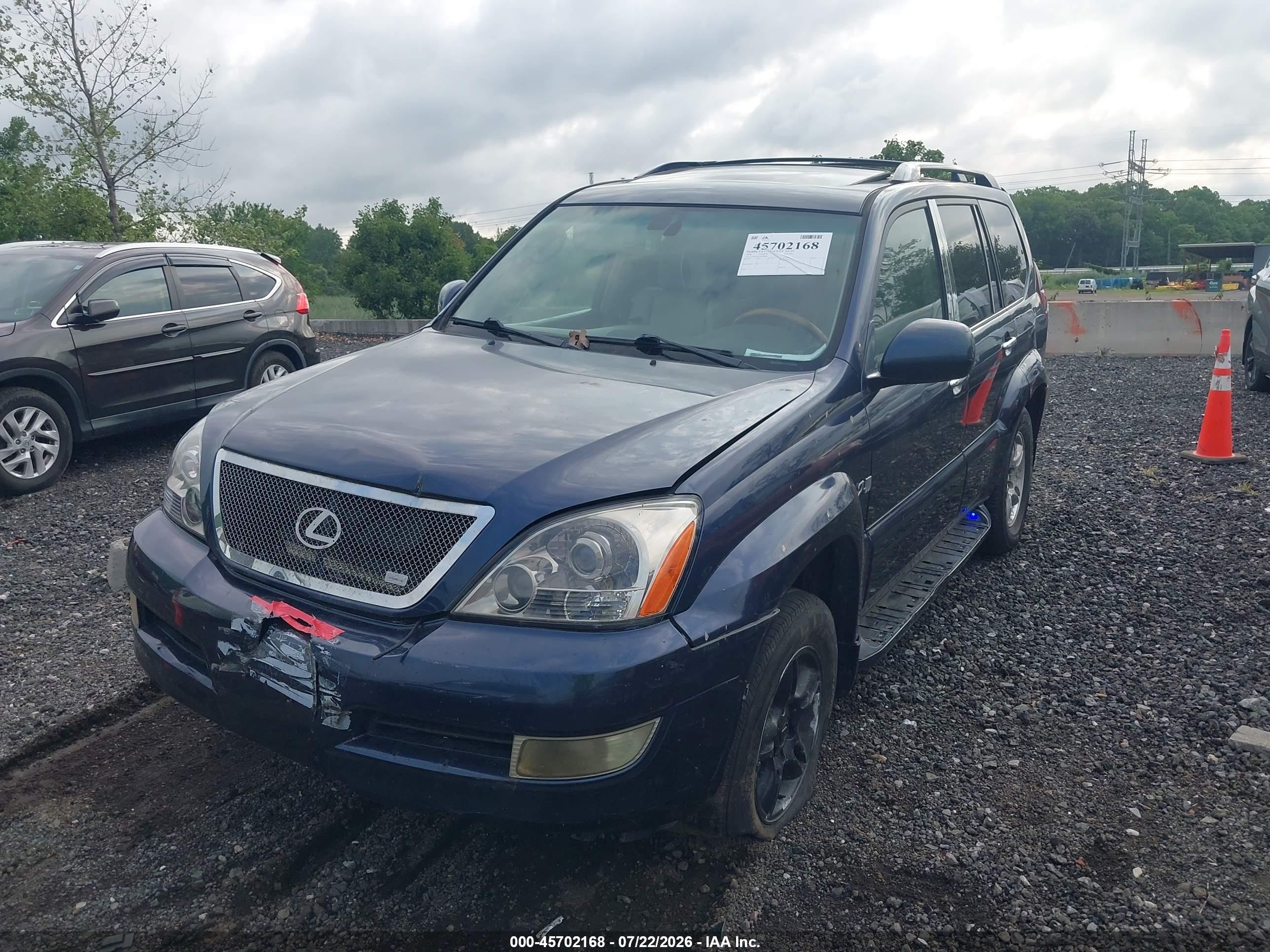 2004 Lexus Gx 470   Blue vin: JTJBT20X140038848