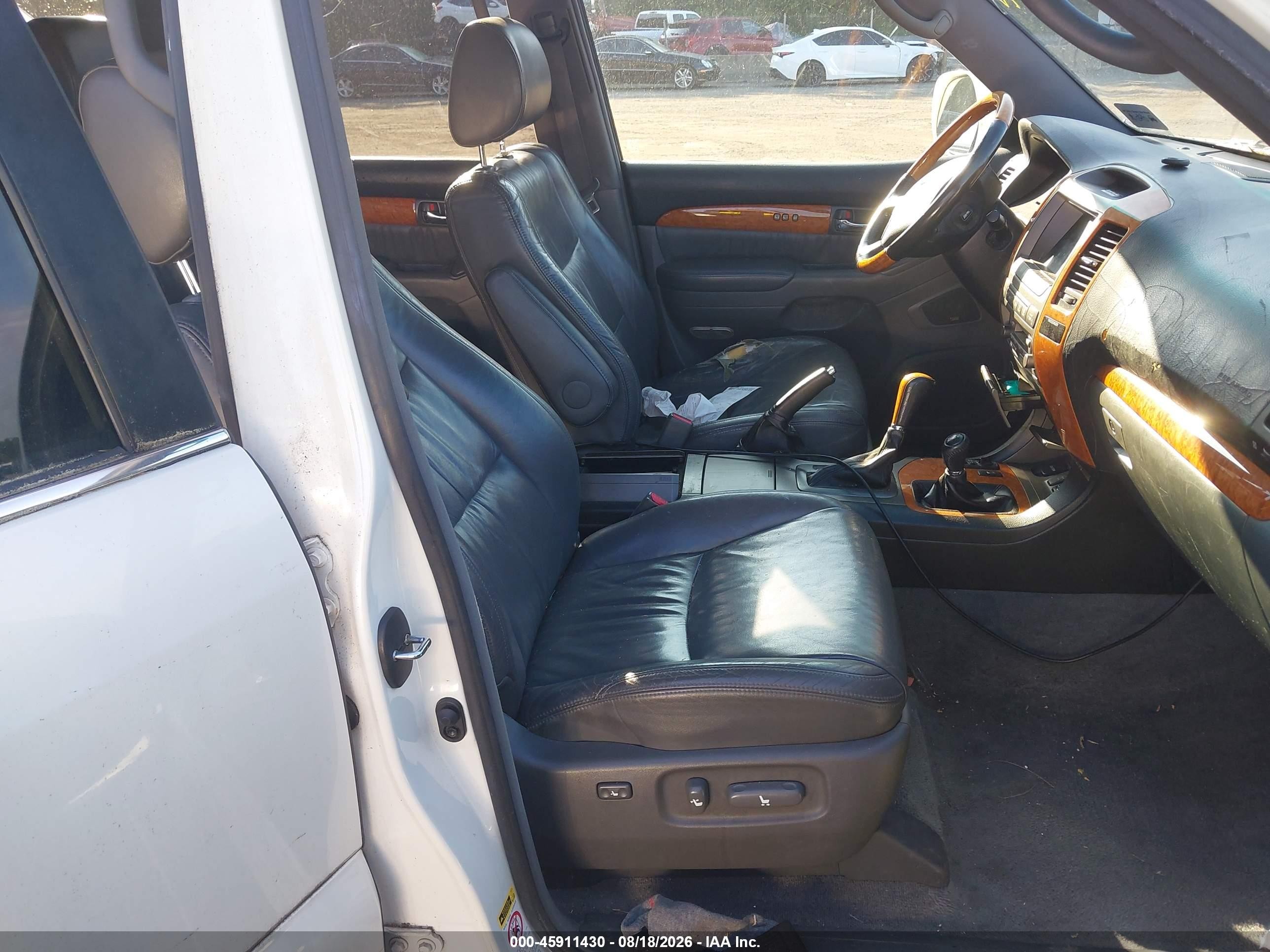 2005 Lexus Gx 470   White vin: JTJBT20X150072886