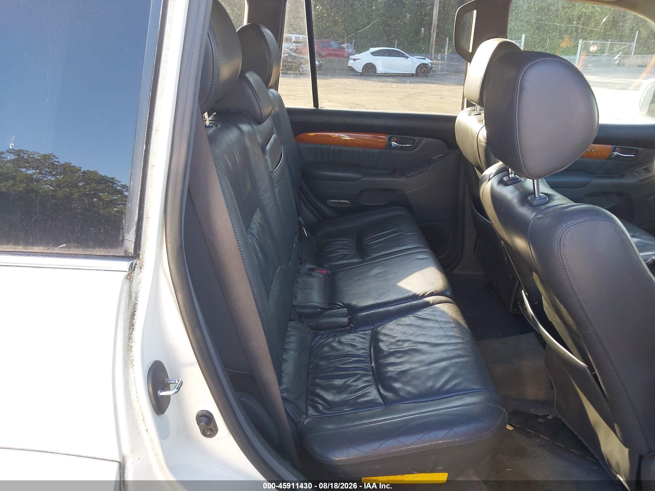 2005 Lexus Gx 470   White vin: JTJBT20X150072886