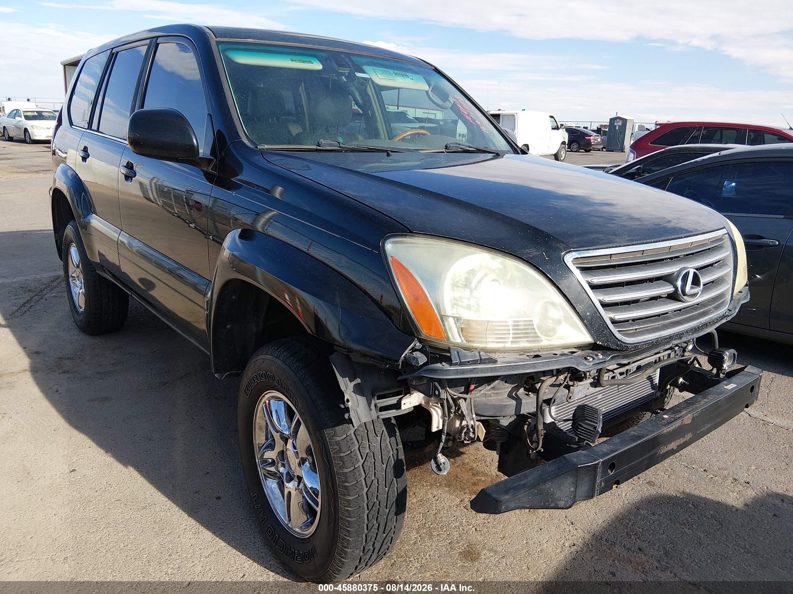 2005 Lexus Gx 470   Black vin: JTJBT20X150090966