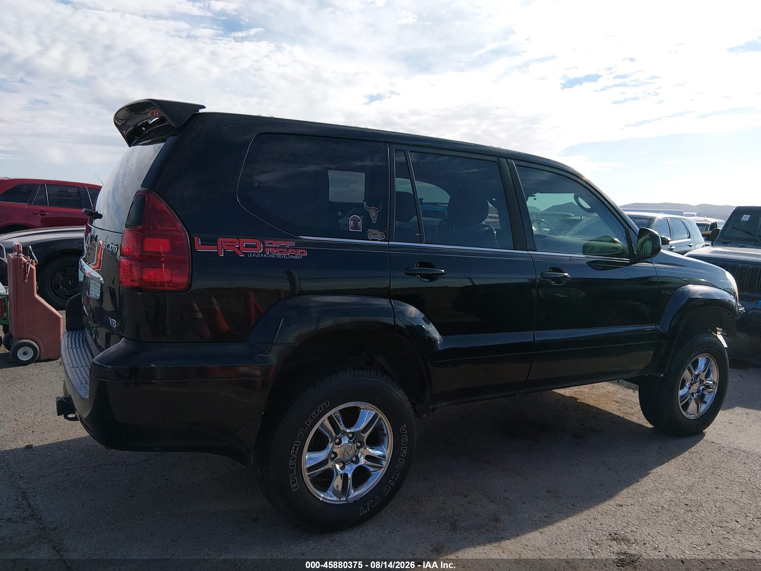 2005 Lexus Gx 470   Black vin: JTJBT20X150090966