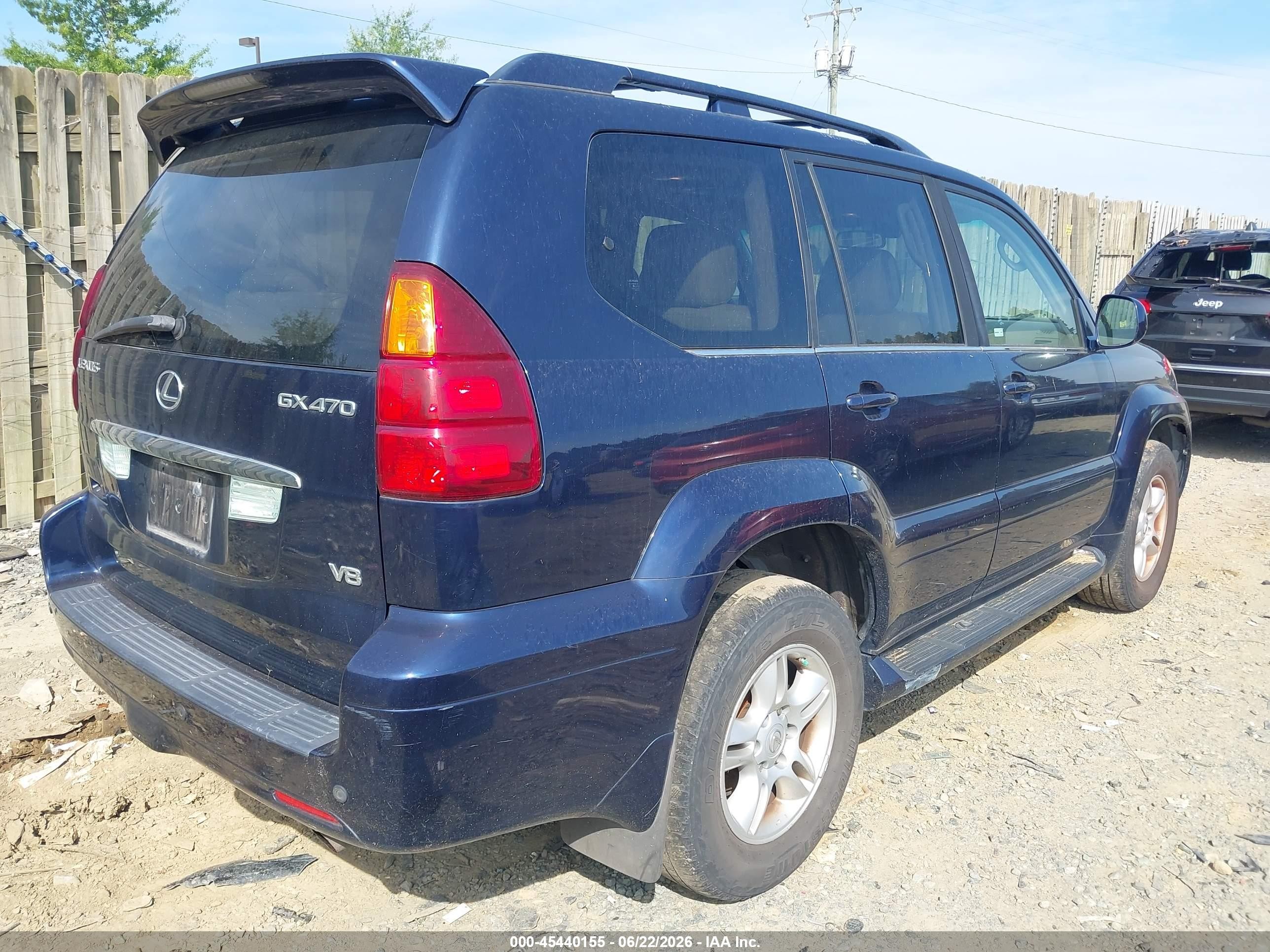 2006 Lexus Gx 470 Blue vin: JTJBT20X160096865