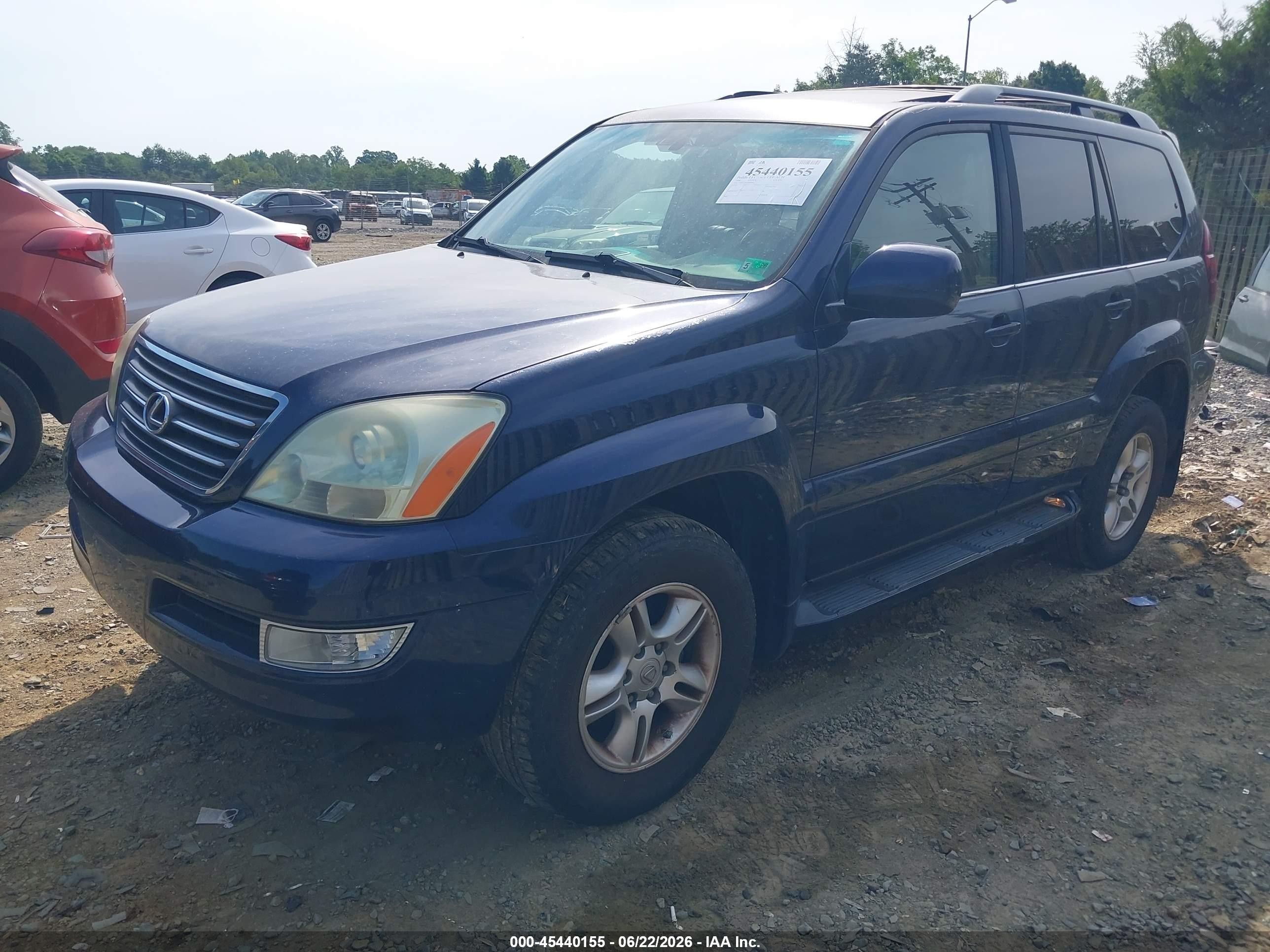 2006 Lexus Gx 470 Blue vin: JTJBT20X160096865