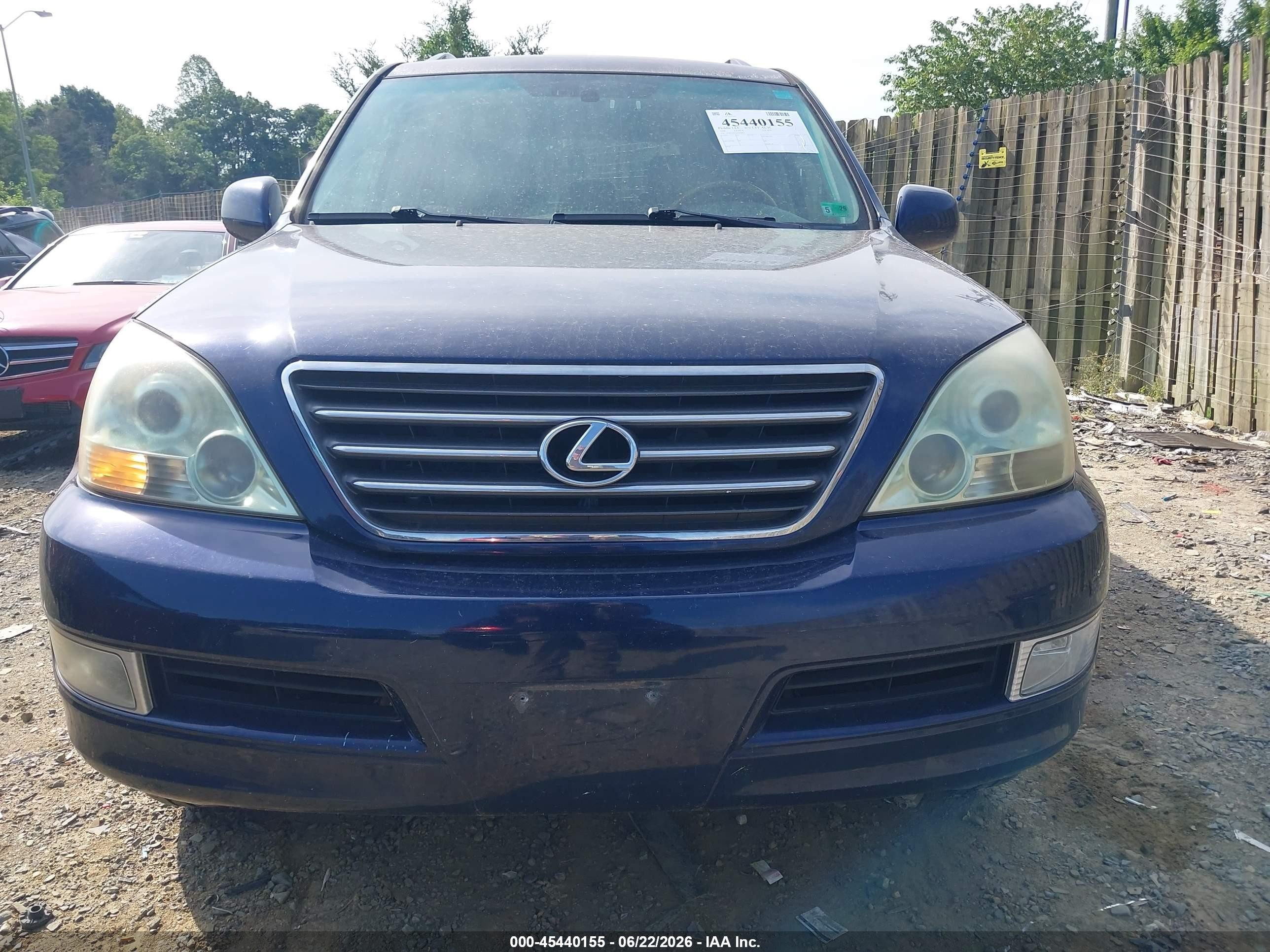 2006 Lexus Gx 470 Blue vin: JTJBT20X160096865