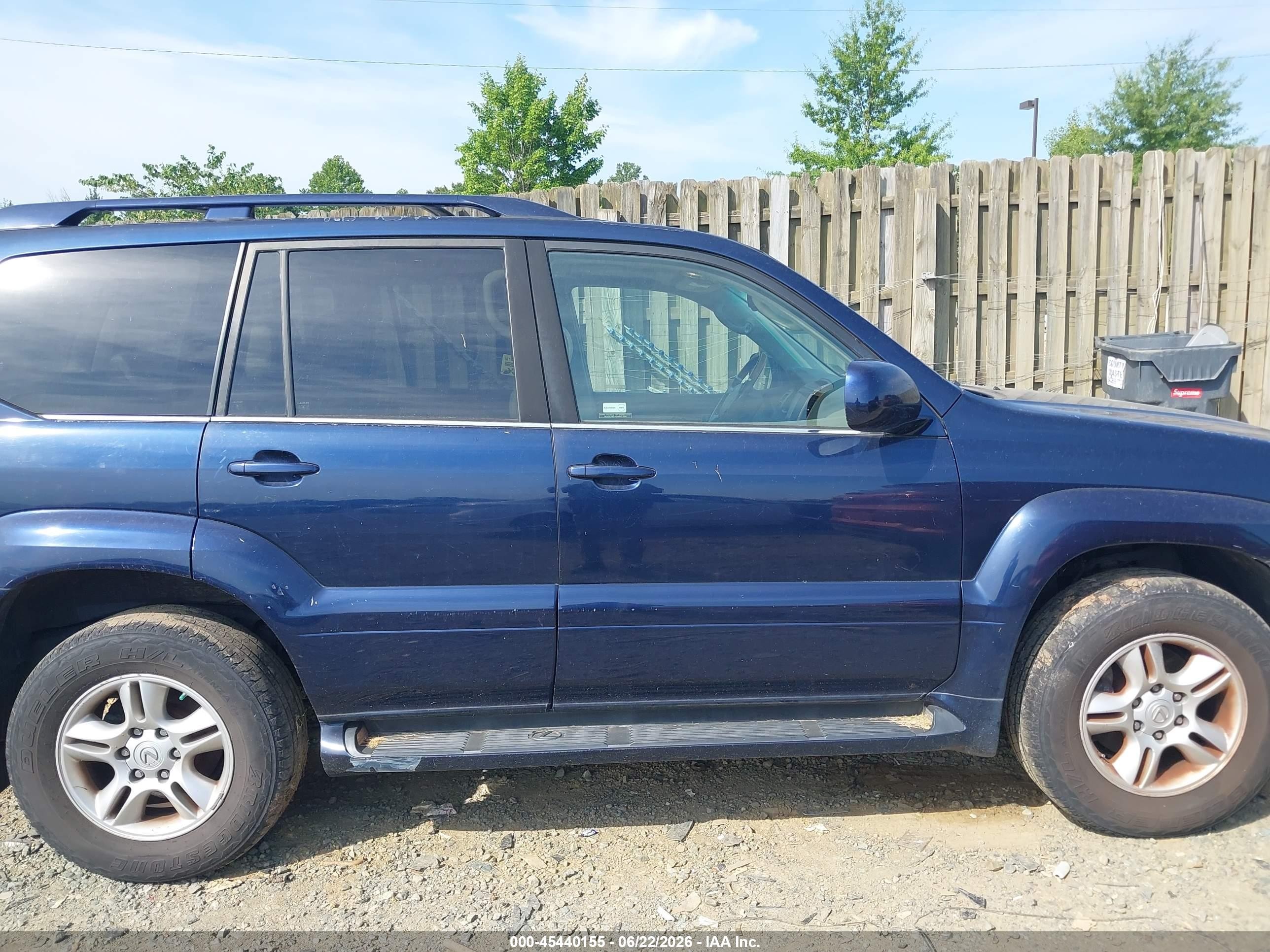 2006 Lexus Gx 470 Blue vin: JTJBT20X160096865