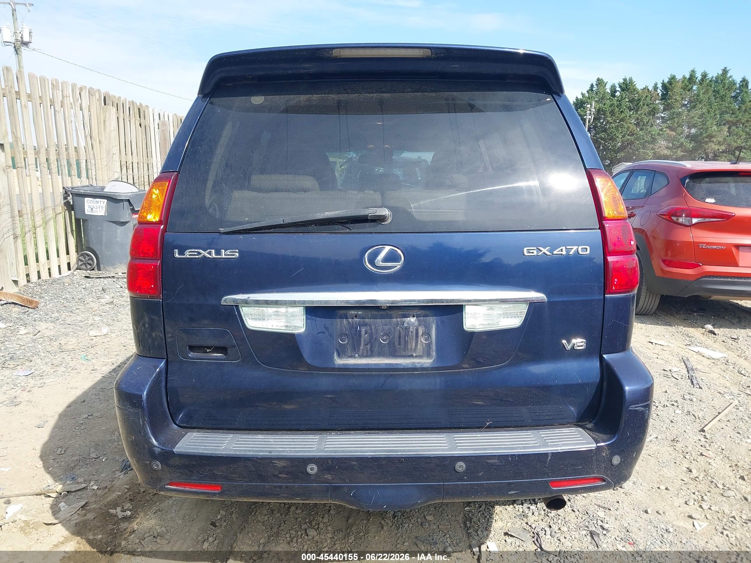 2006 Lexus Gx 470 Blue vin: JTJBT20X160096865