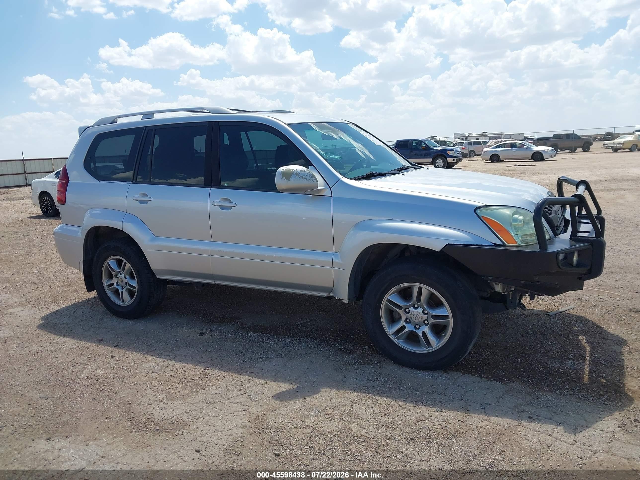 2007 Lexus Gx 470   Silver vin: JTJBT20X170126836