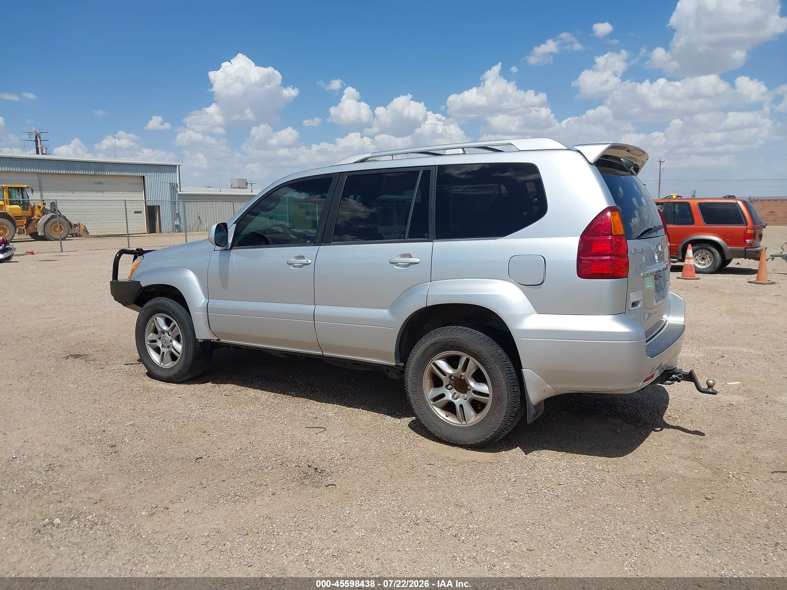 2007 Lexus Gx 470   Silver vin: JTJBT20X170126836