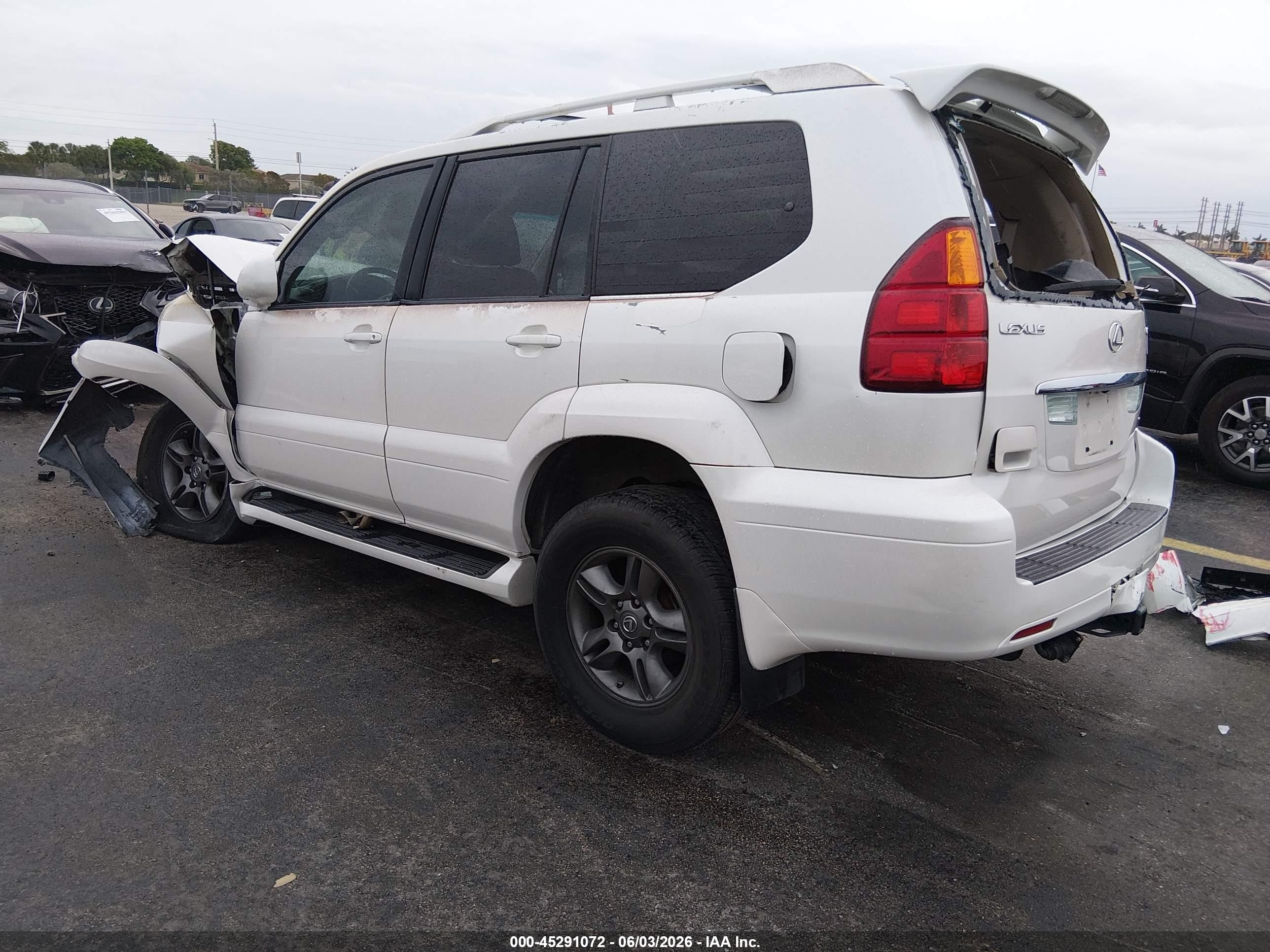 2007 Lexus Gx 470   Белый vin: JTJBT20X170131955