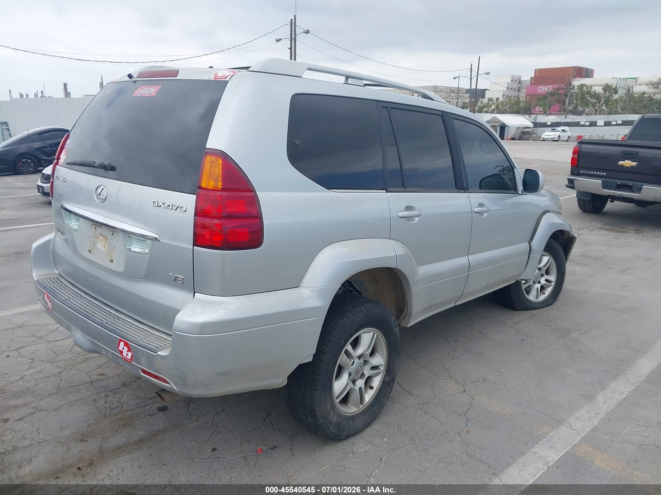 2007 Lexus Gx 470   Silver vin: JTJBT20X170142406