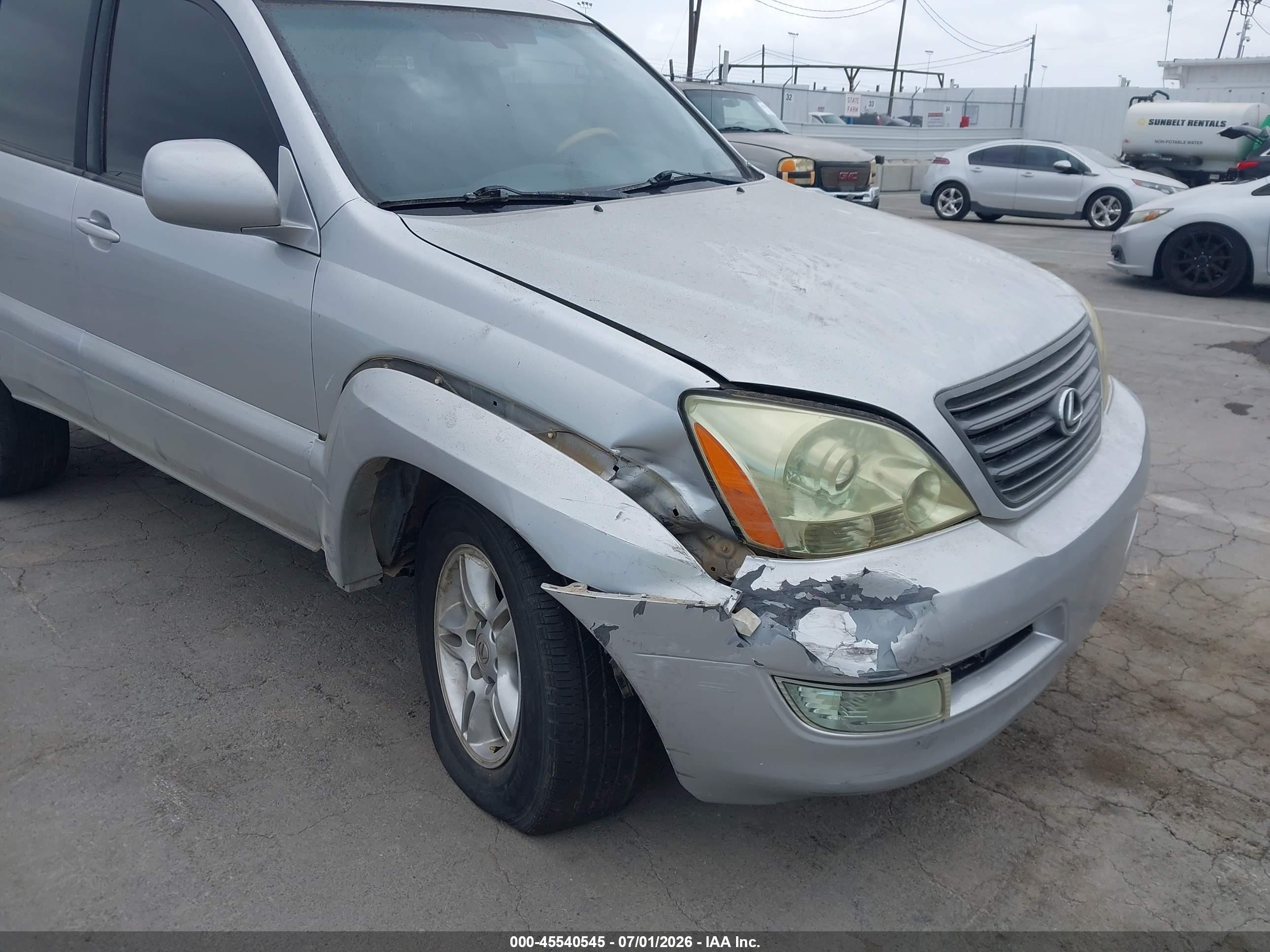 2007 Lexus Gx 470   Silver vin: JTJBT20X170142406
