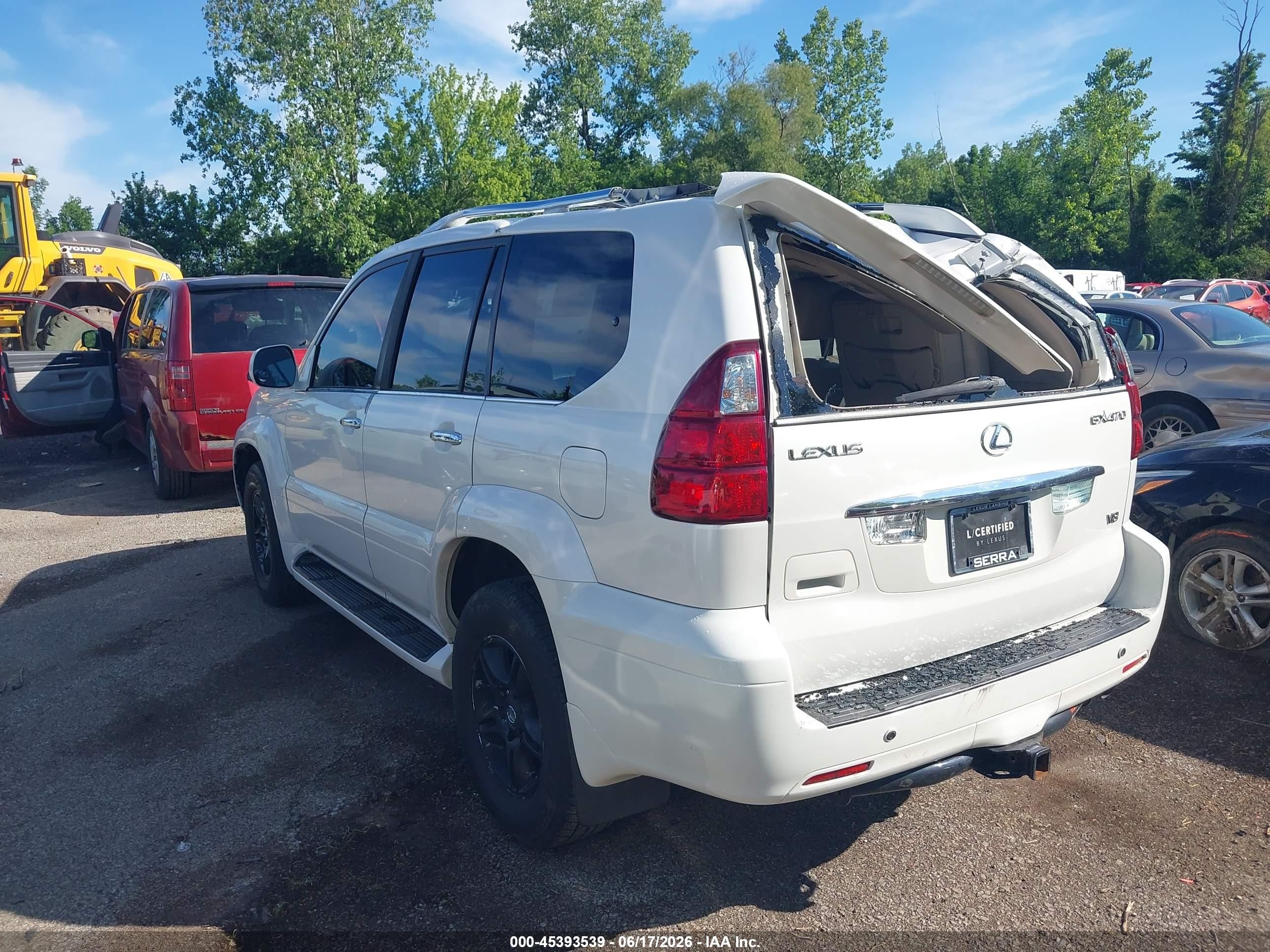 2008 Lexus Gx 470   White vin: JTJBT20X180150913