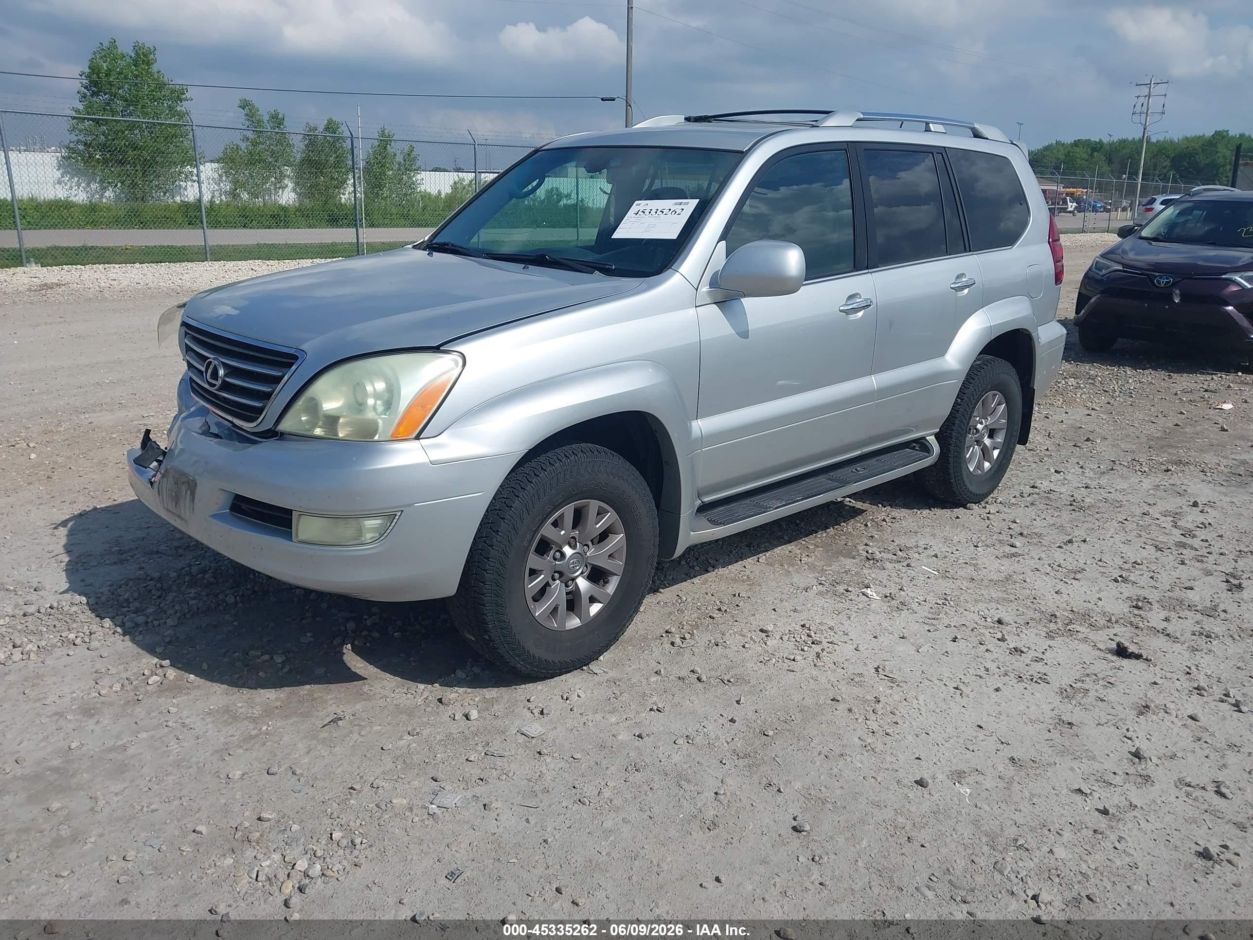 2008 Lexus Gx 470   Silver vin: JTJBT20X180167520