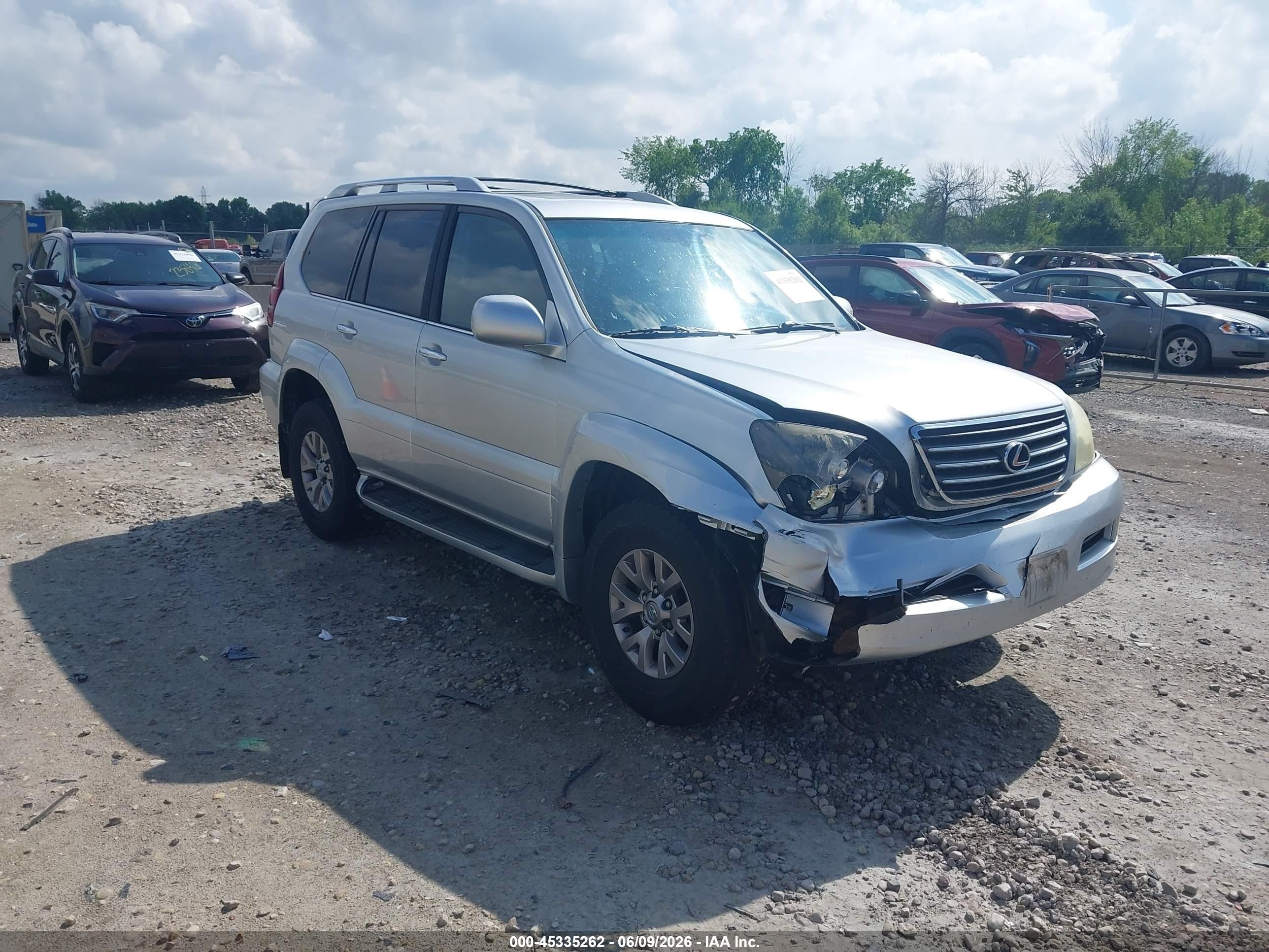 2008 Lexus Gx 470   Silver vin: JTJBT20X180167520
