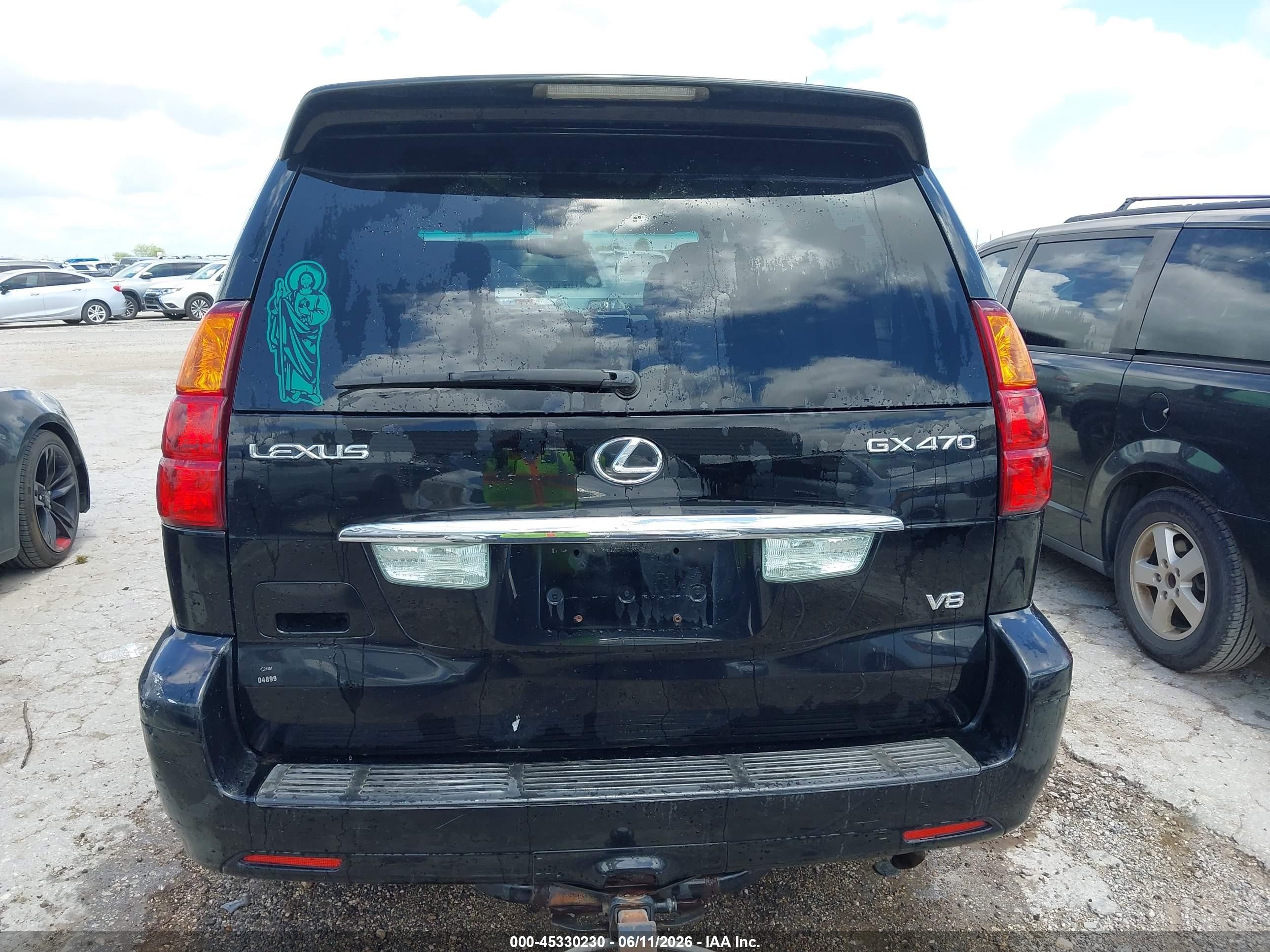 2004 Lexus Gx 470   Black vin: JTJBT20X240027955