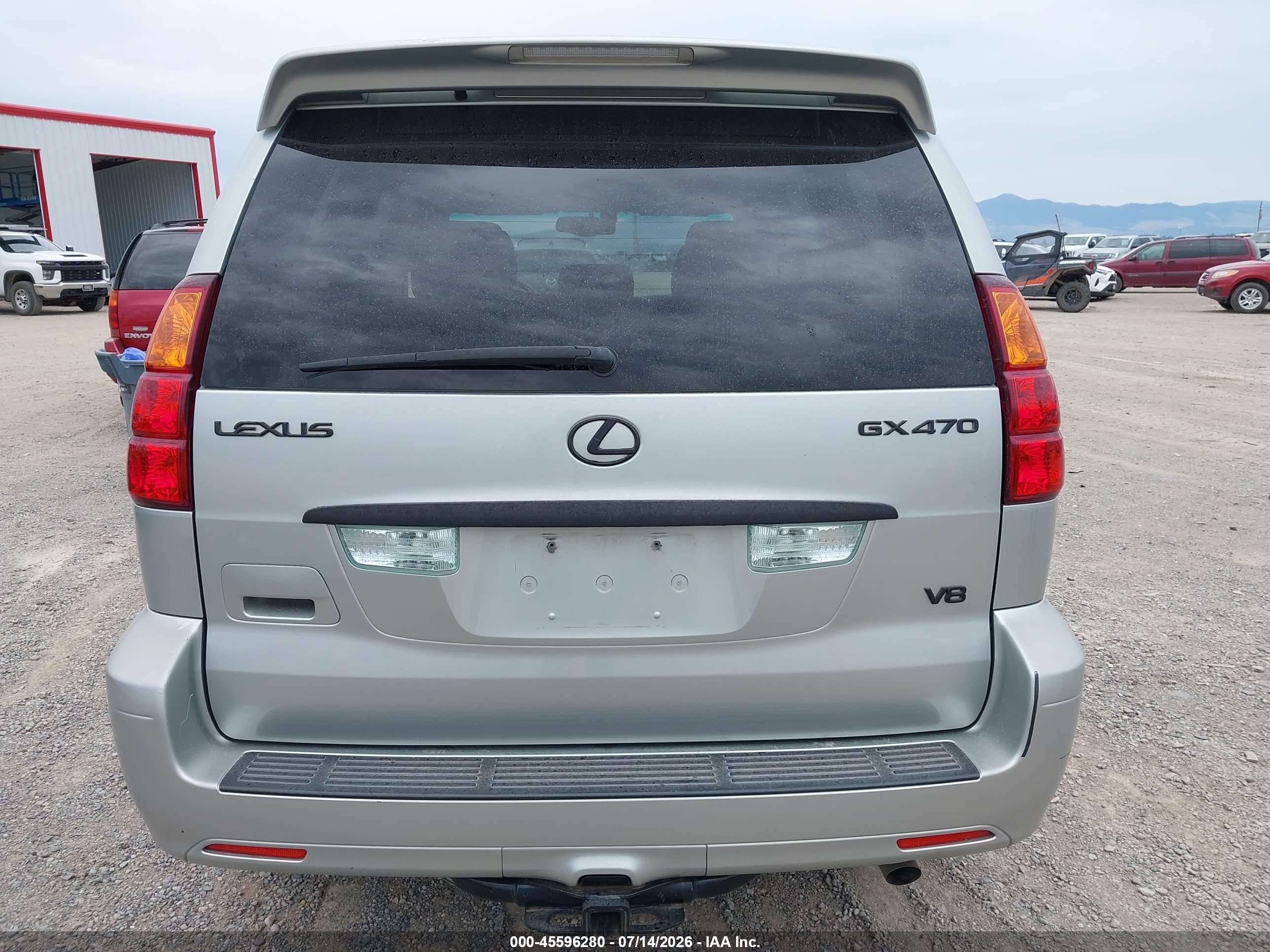 2004 Lexus Gx 470   Silver vin: JTJBT20X240035537