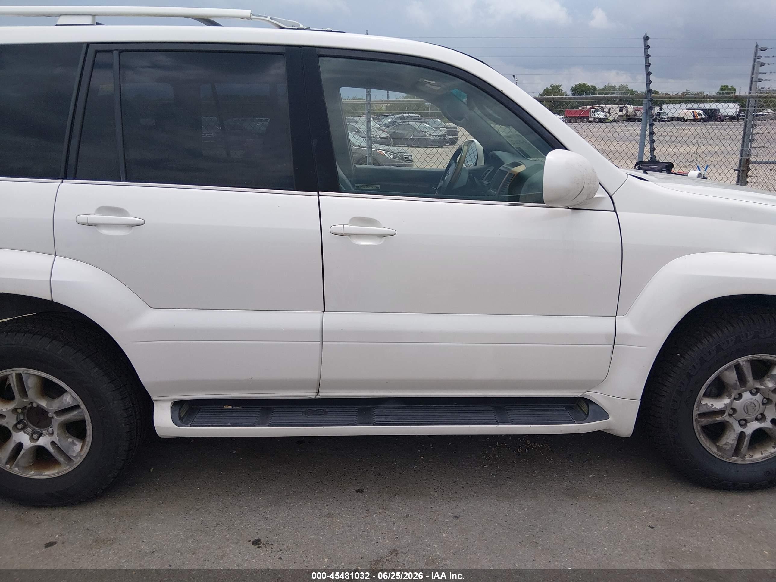 2004 Lexus Gx 470   White vin: JTJBT20X240041886