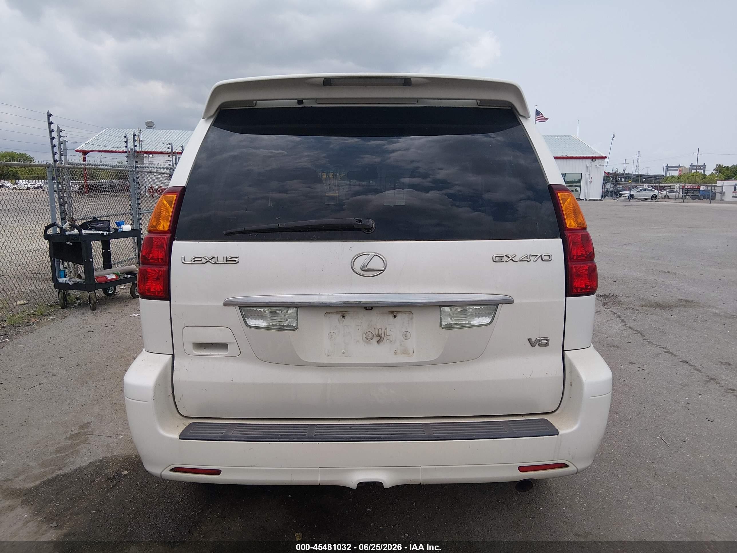 2004 Lexus Gx 470   White vin: JTJBT20X240041886