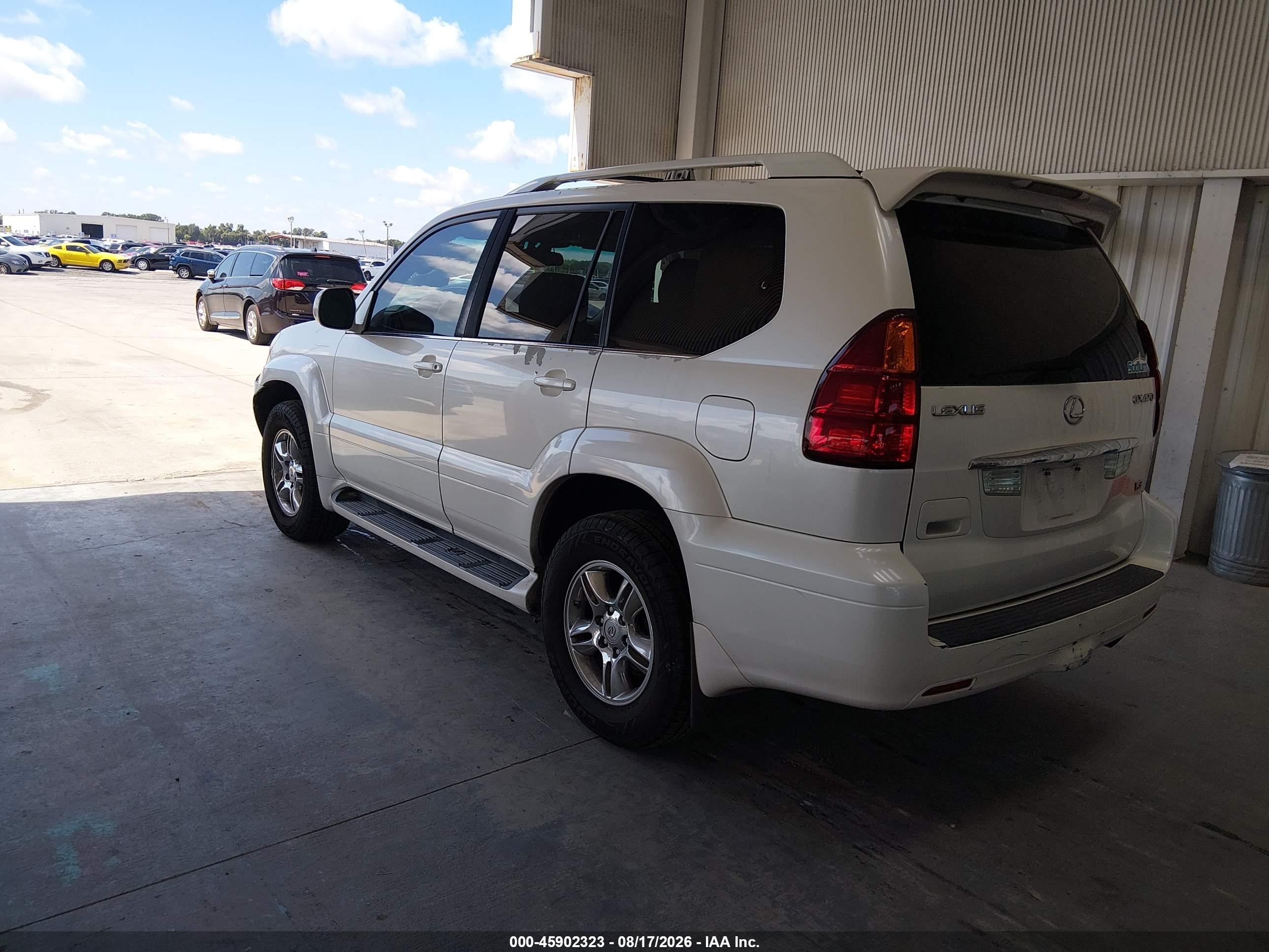 2004 Lexus Gx 470   White vin: JTJBT20X240053410