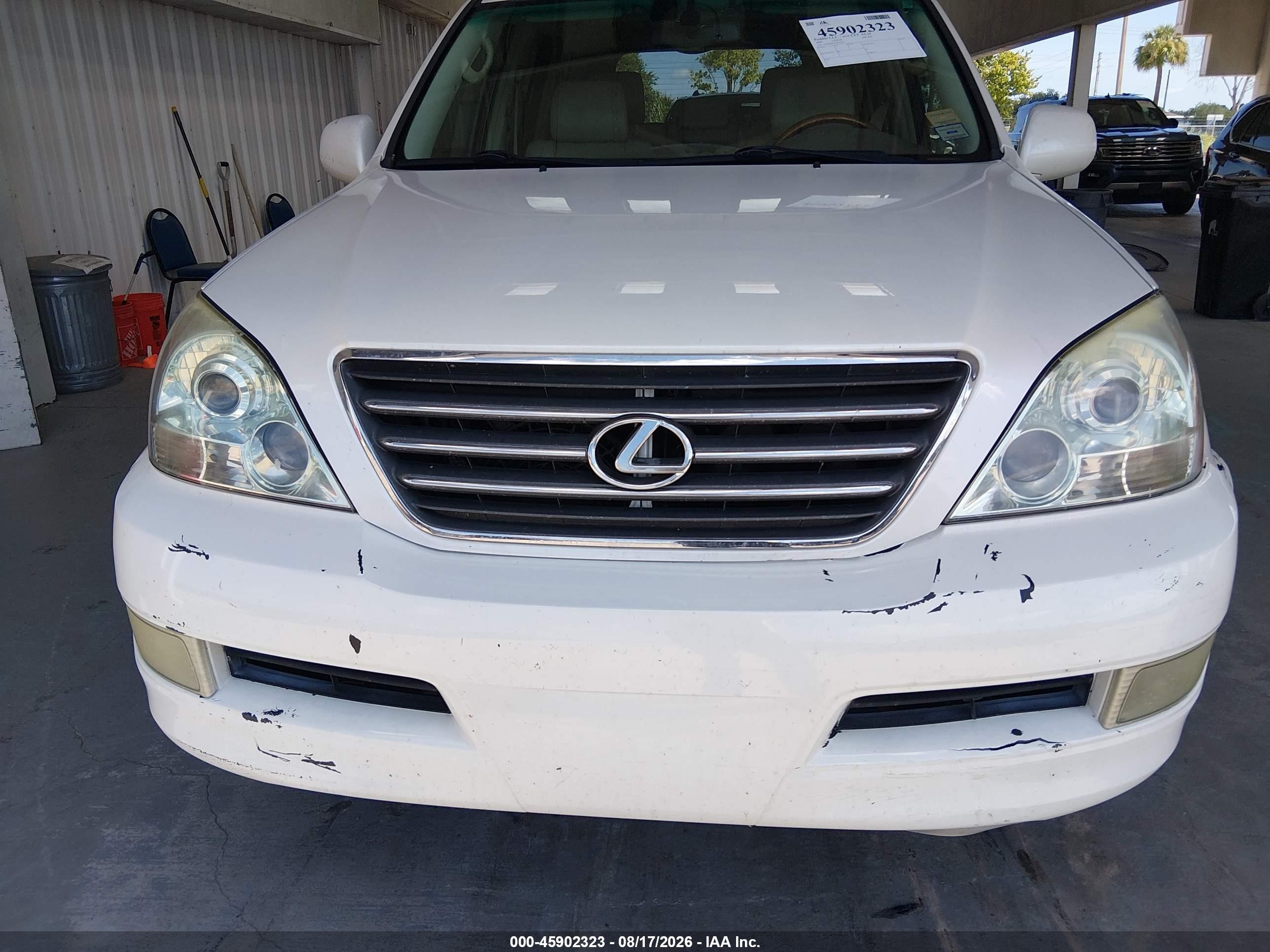 2004 Lexus Gx 470   White vin: JTJBT20X240053410