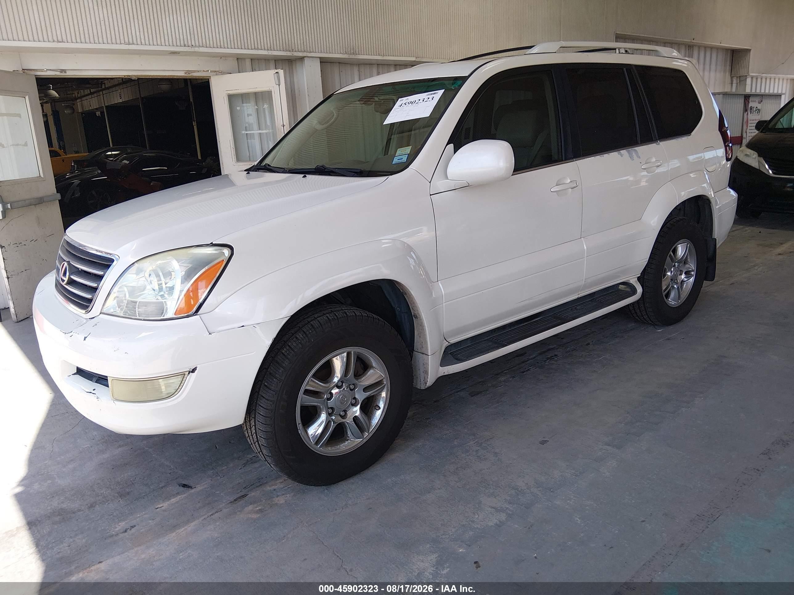 2004 Lexus Gx 470   White vin: JTJBT20X240053410