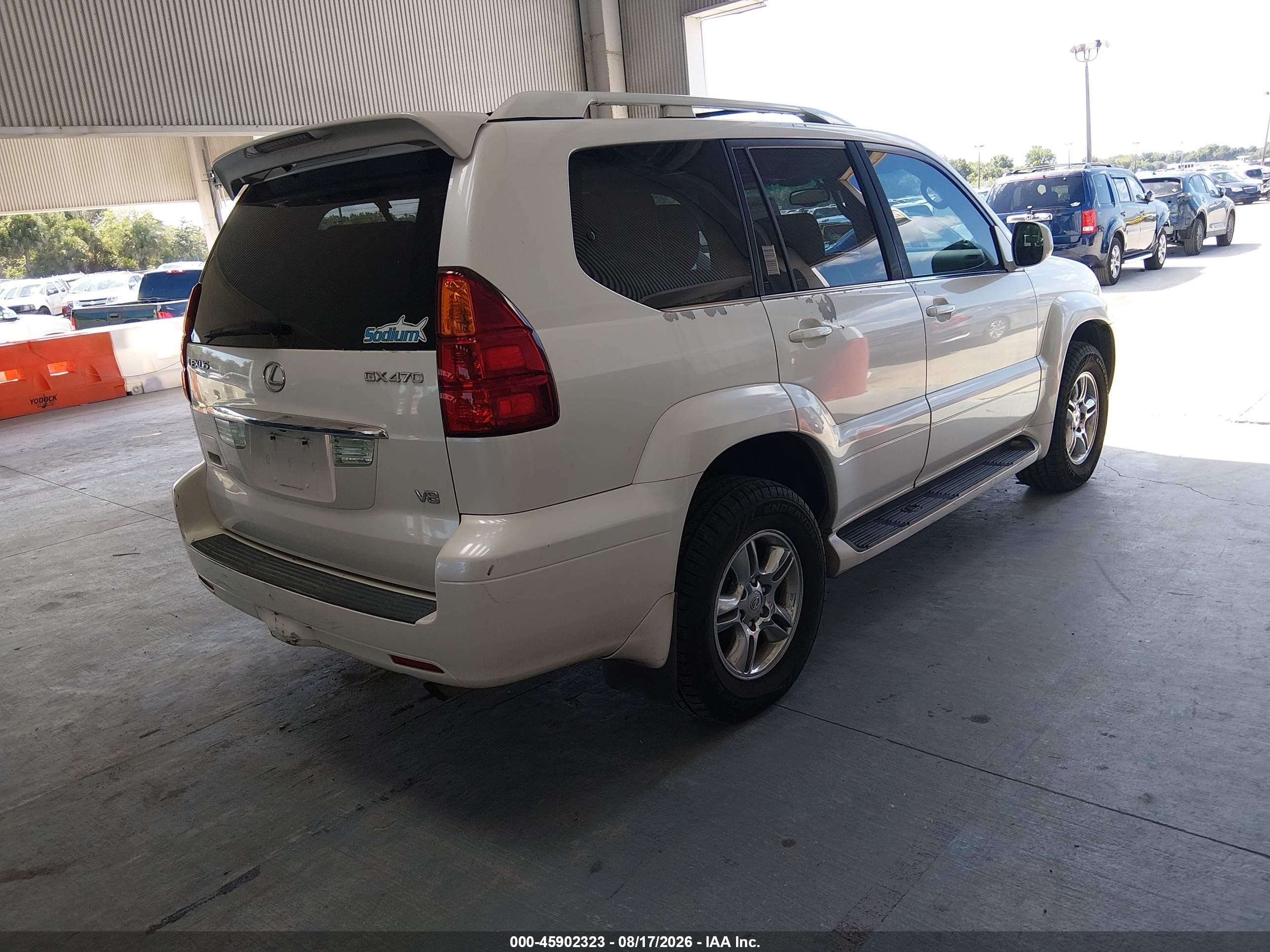 2004 Lexus Gx 470   White vin: JTJBT20X240053410