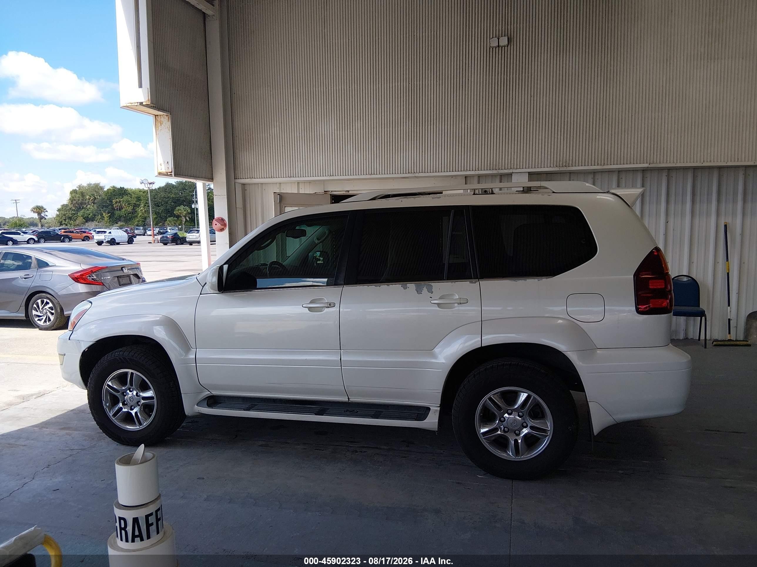 2004 Lexus Gx 470   White vin: JTJBT20X240053410