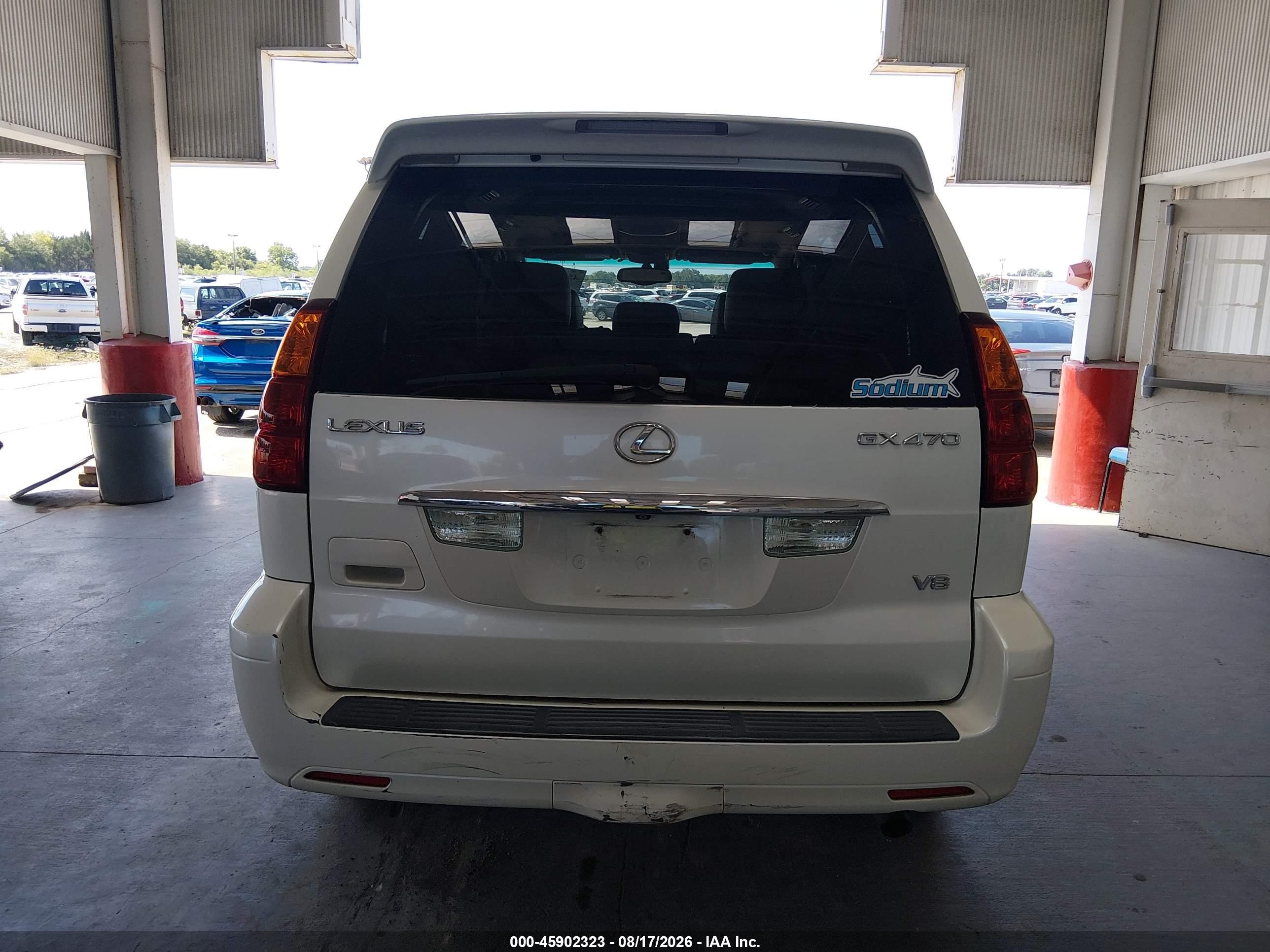 2004 Lexus Gx 470   White vin: JTJBT20X240053410