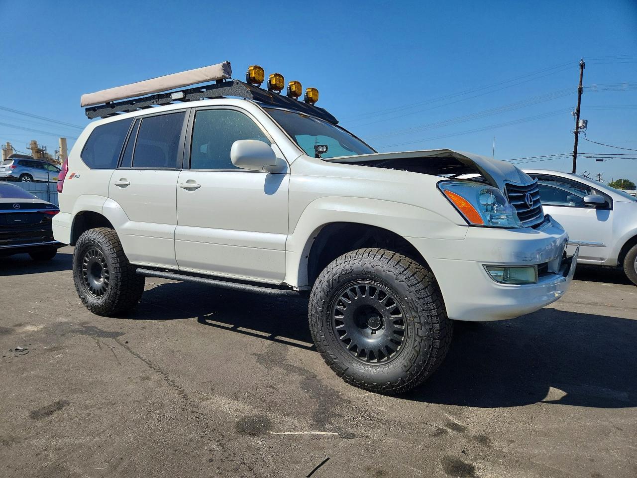2004 Lexus Gx 470 White vin: JTJBT20X240068232