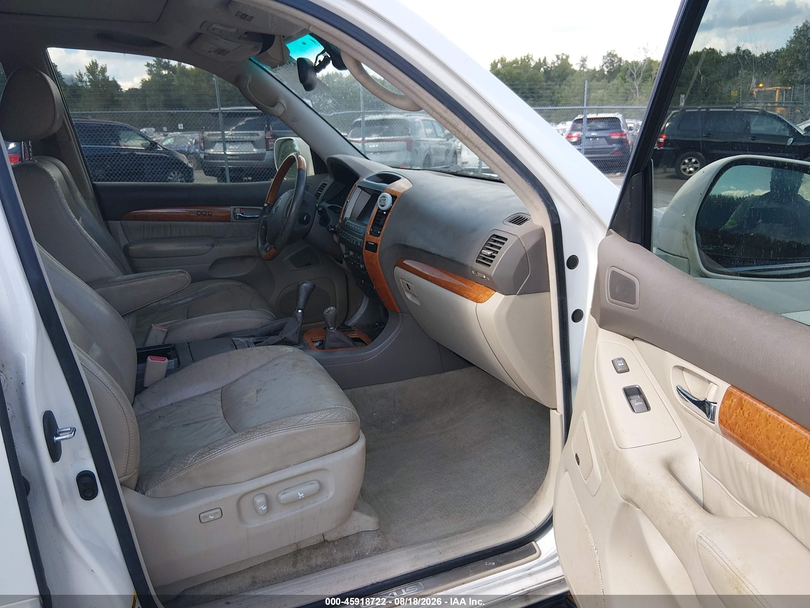 2005 Lexus Gx 470   White vin: JTJBT20X250078132