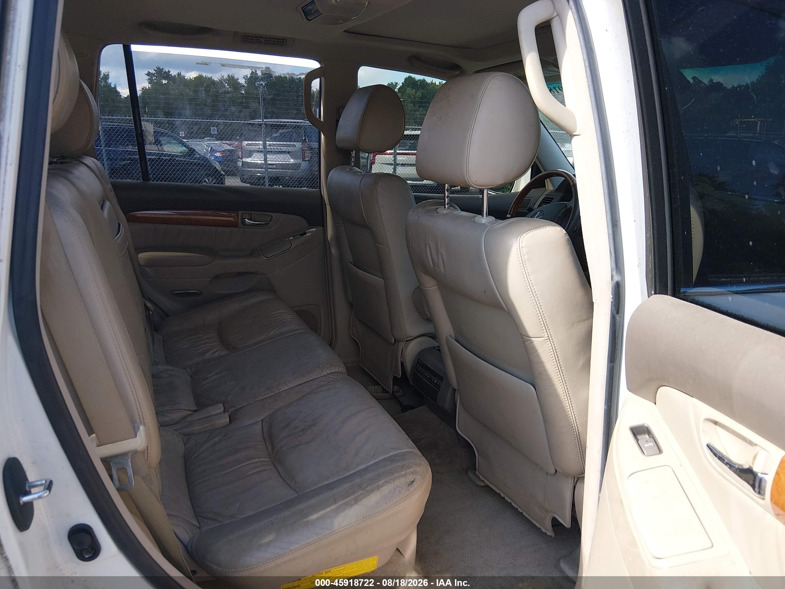 2005 Lexus Gx 470   White vin: JTJBT20X250078132