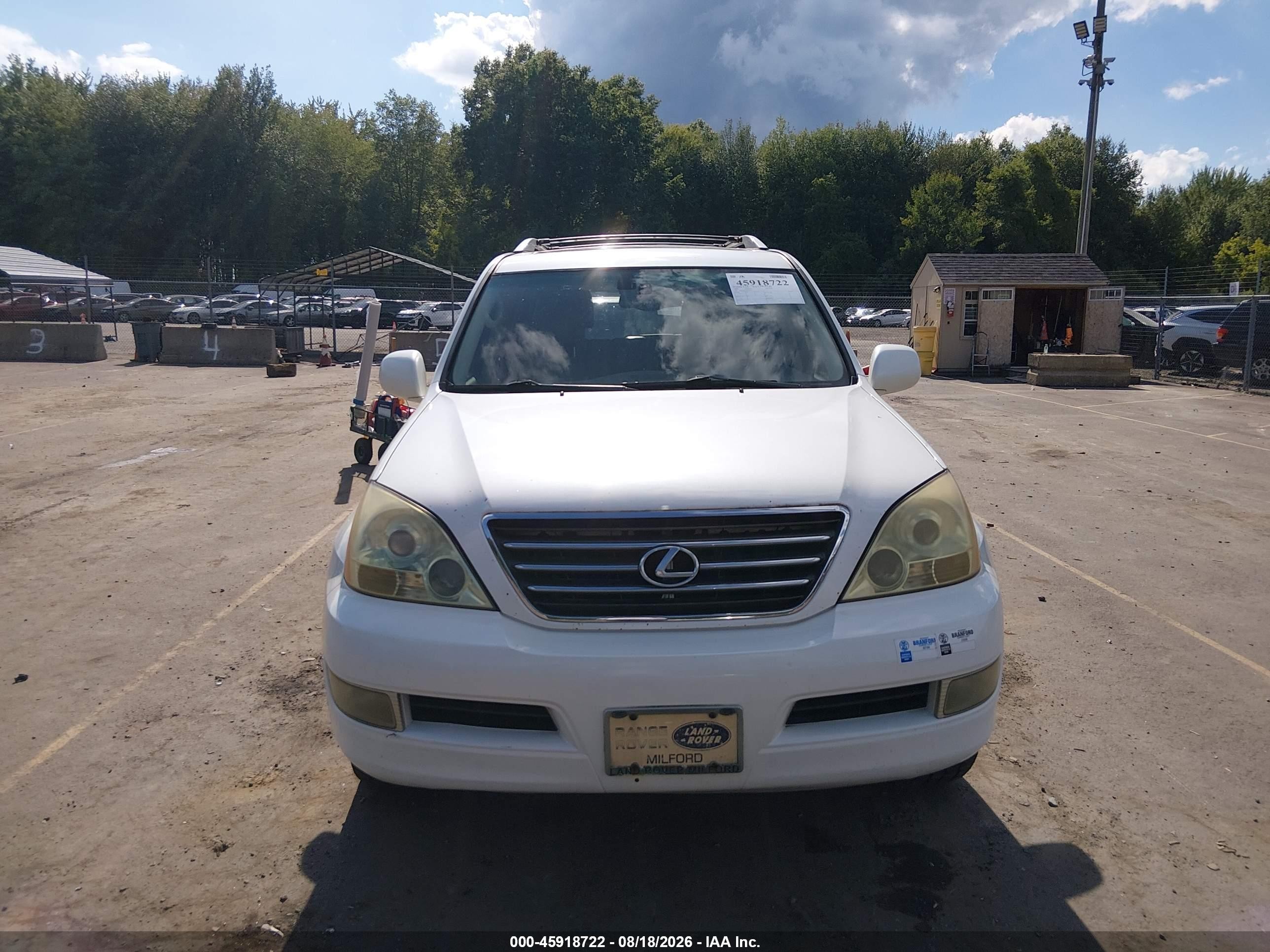 2005 Lexus Gx 470   White vin: JTJBT20X250078132