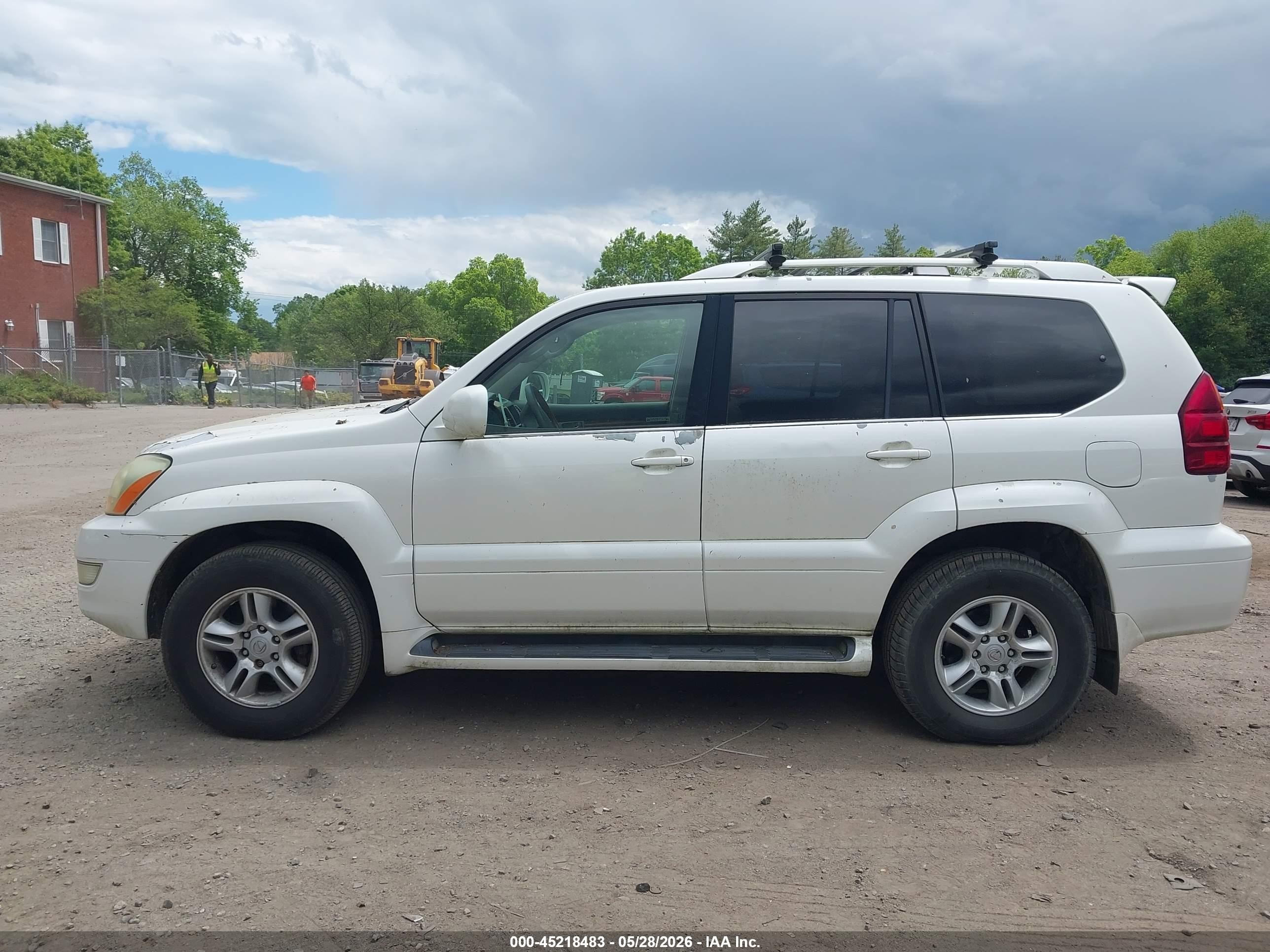 2005 Lexus Gx 470   White vin: JTJBT20X250086263