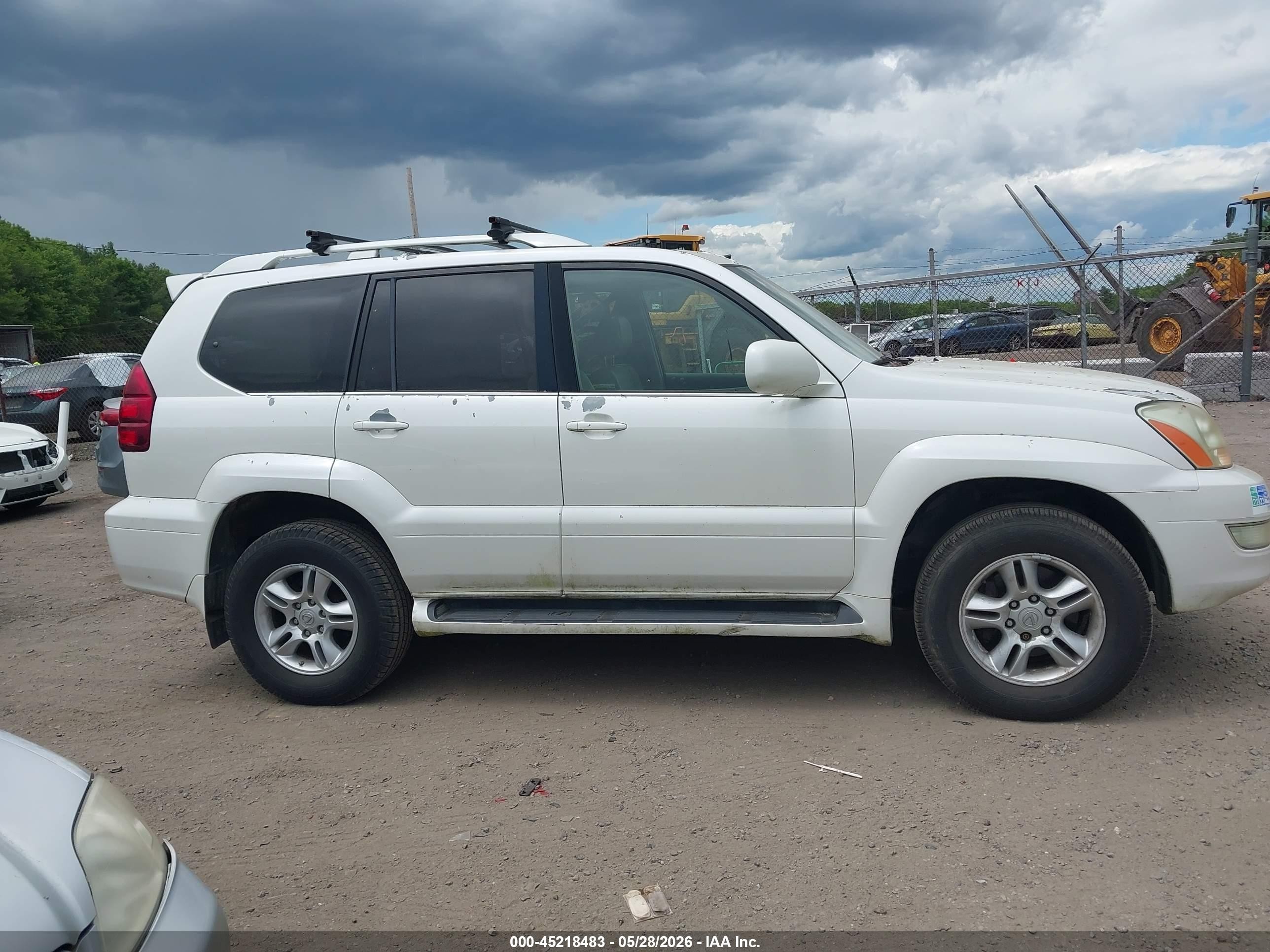 2005 Lexus Gx 470   White vin: JTJBT20X250086263